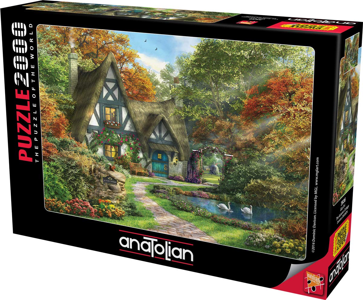 Anatolian Puzzle - The Autumn Cottage, 2000 Piece Jigsaw Puzzle for Adults, Challenging Landscape Puzzle #3936 | Perfect for Family Game Night & Stress Relief