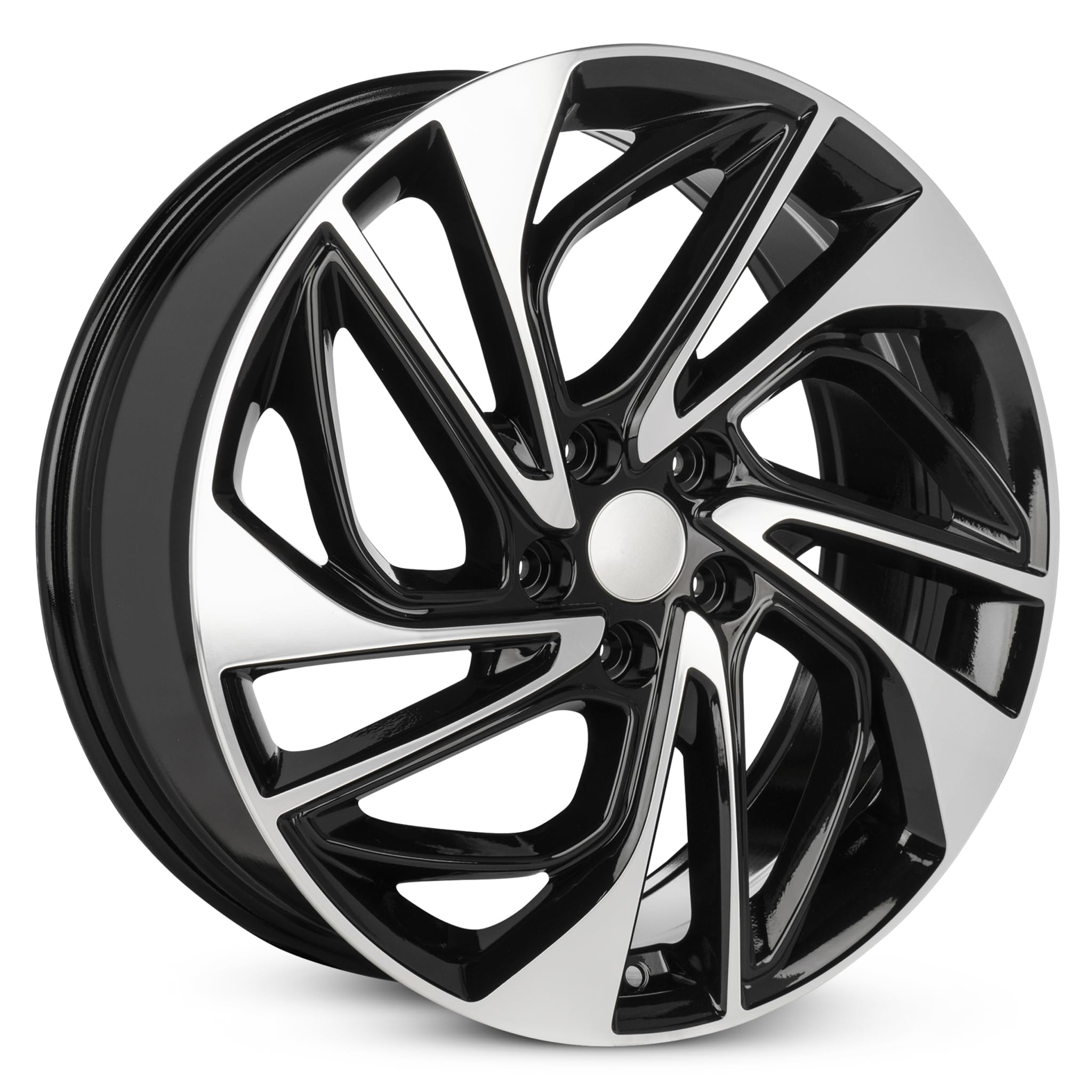 2019-2021 Hyundai Tucson 19-Inch Black Machine Face Aluminum Wheel - OEM Replacement Rim for Smooth Ride & Enhanced Style | Perfect for City Commuting & Road Trips