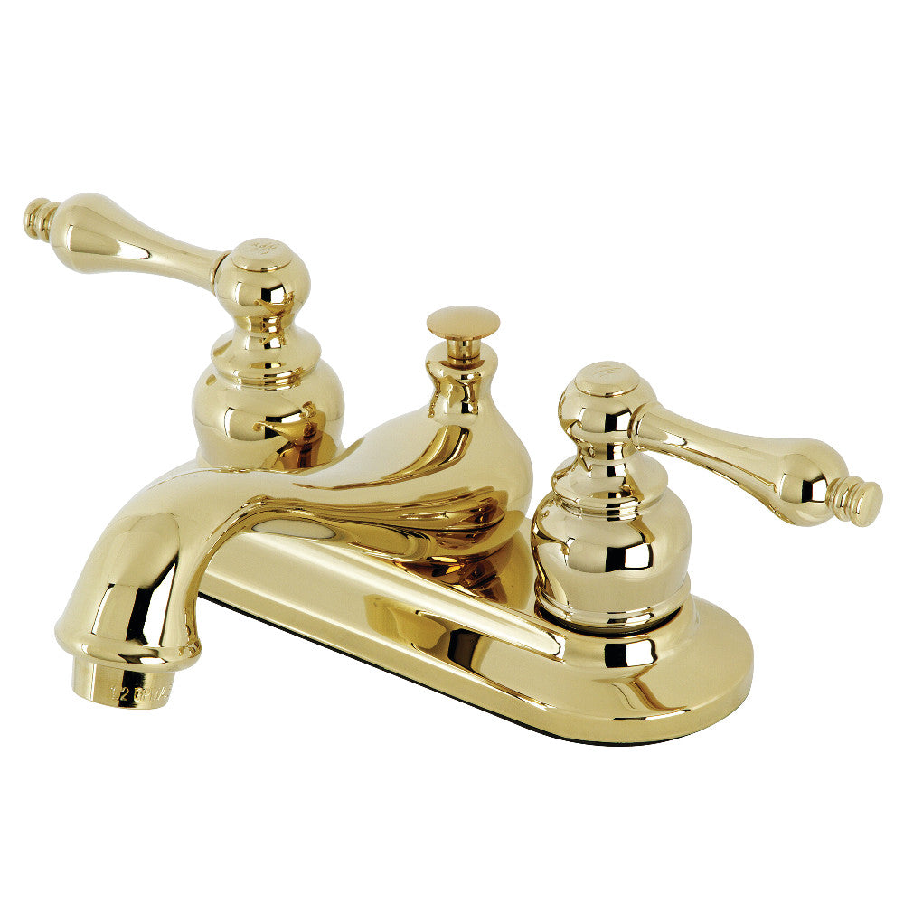 Kingston Brass KB607ALB 4-Inch Centerset Bathroom Faucet - Modern Water-Saving Design for Sink Vanity, Powder Room & Guest Bath Installation