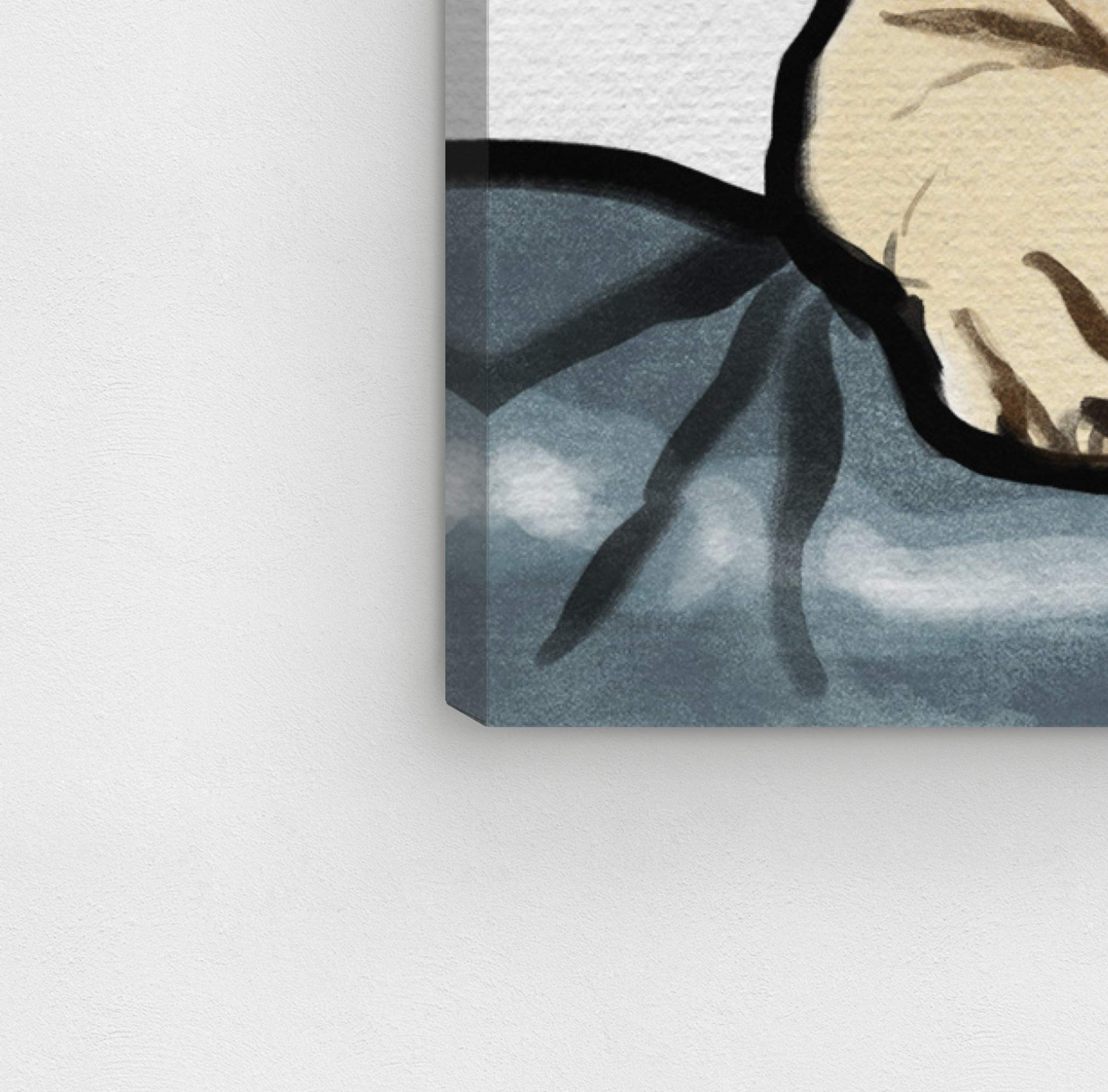 Gold Glasses Nerdy Frenchie Canvas Wall Art Print by Oliver Gal - Modern Animal Decor for Living Room, Bedroom & Office