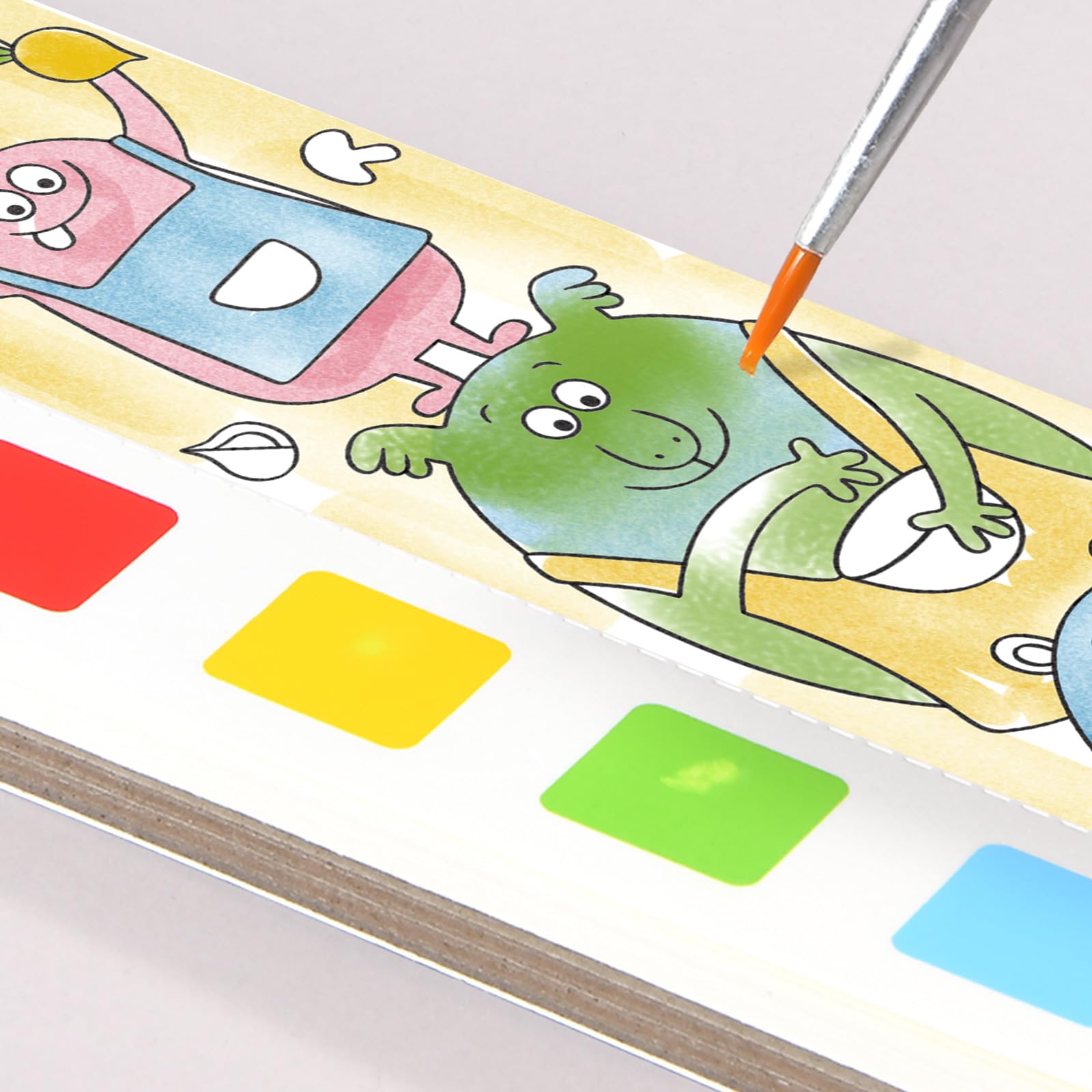 MiDeer Watercolor Painting Book for Kids Ages 3-8 - Reusable Travel Activity Coloring Book Set with Water Pens | Perfect for Arts & Crafts, Toddler Learning, Road Trips & Holiday Gifts