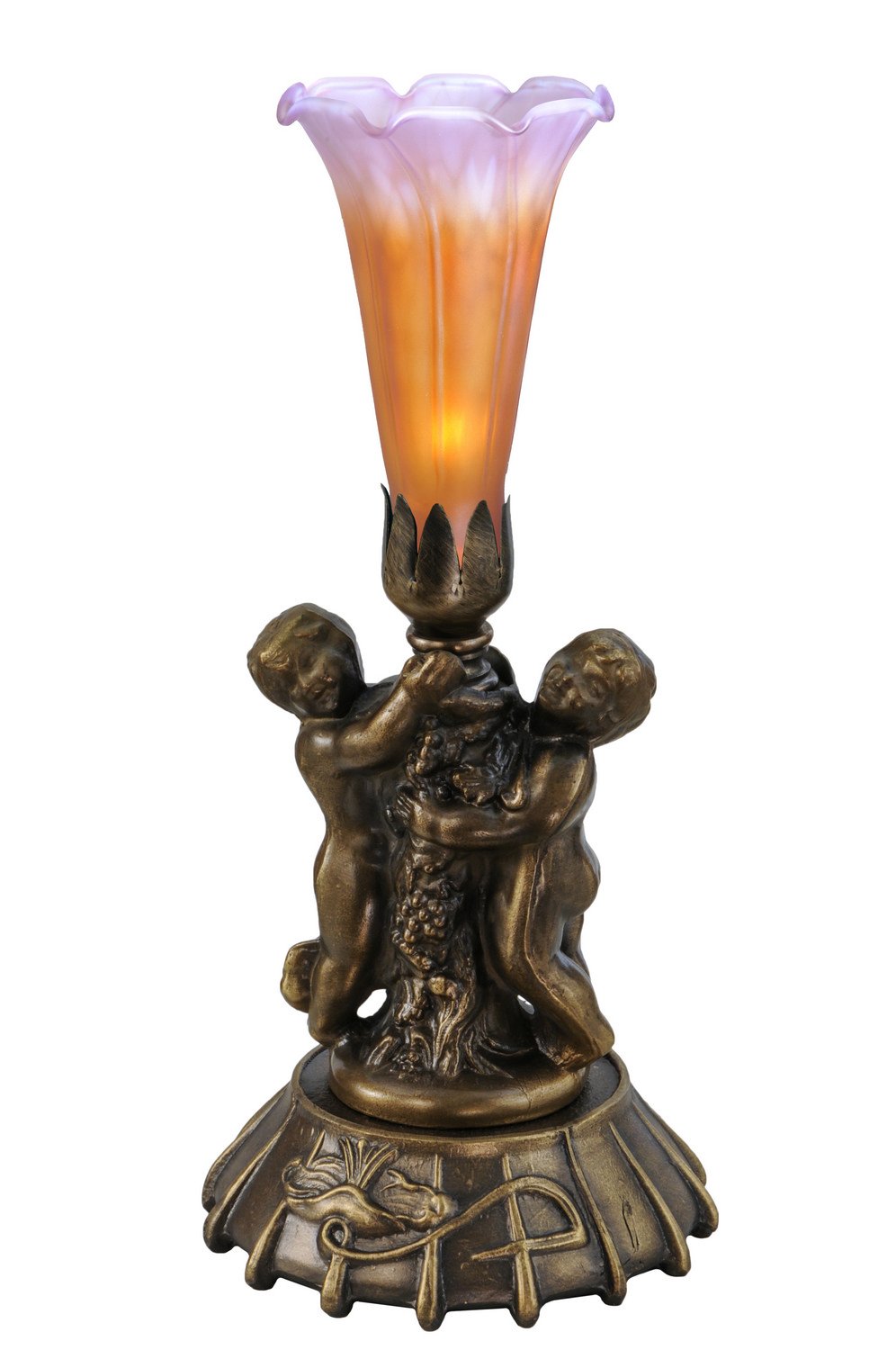 Meyda Tiffany 11500 Twin Cherub Table Lamp - 12
