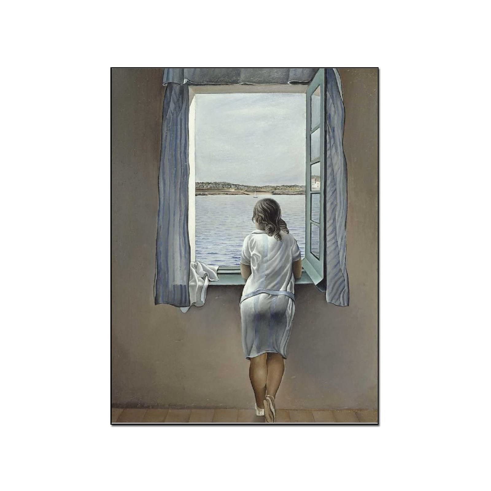 Vintage Window Wall Art Posters - 8x10 Inch (20x26cm) Canvas Painting for Living Room & Bedroom Decor - Perfect for Home, Office, and Gift Giving