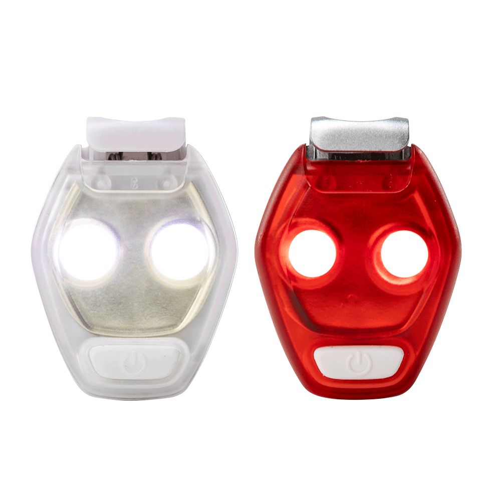 Nathan HyperBrite Mini Strobe Light 2 Pack - High Visibility Safety Lights for Running, Cycling, and Outdoor Activities