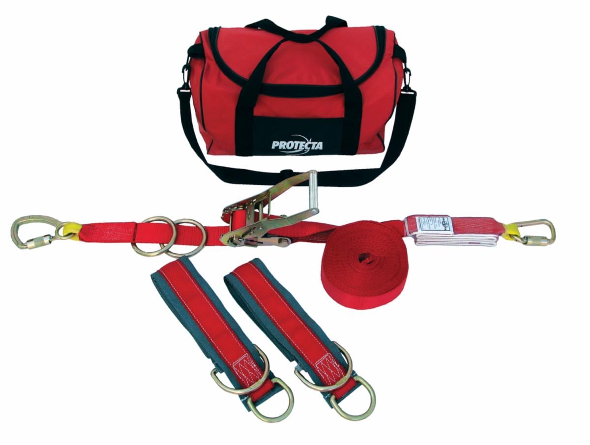 3M™ Protecta® 1200101 60ft PRO Line Synthetic Horizontal Lifeline System - Fall Protection Safety Equipment for Construction & Roofing Work | OSHA Compliant Safety Gear for Workers at Heights