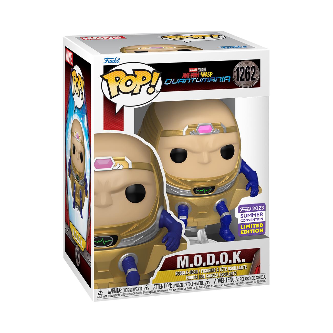 Ant-Man & The Wasp: Quantumania M.O.D.O.K Unmasked Pop! Vinyl Figure SD23 | Funko Pop Collectible | Marvel Movie Merchandise | Perfect for Marvel Fans & Collectors