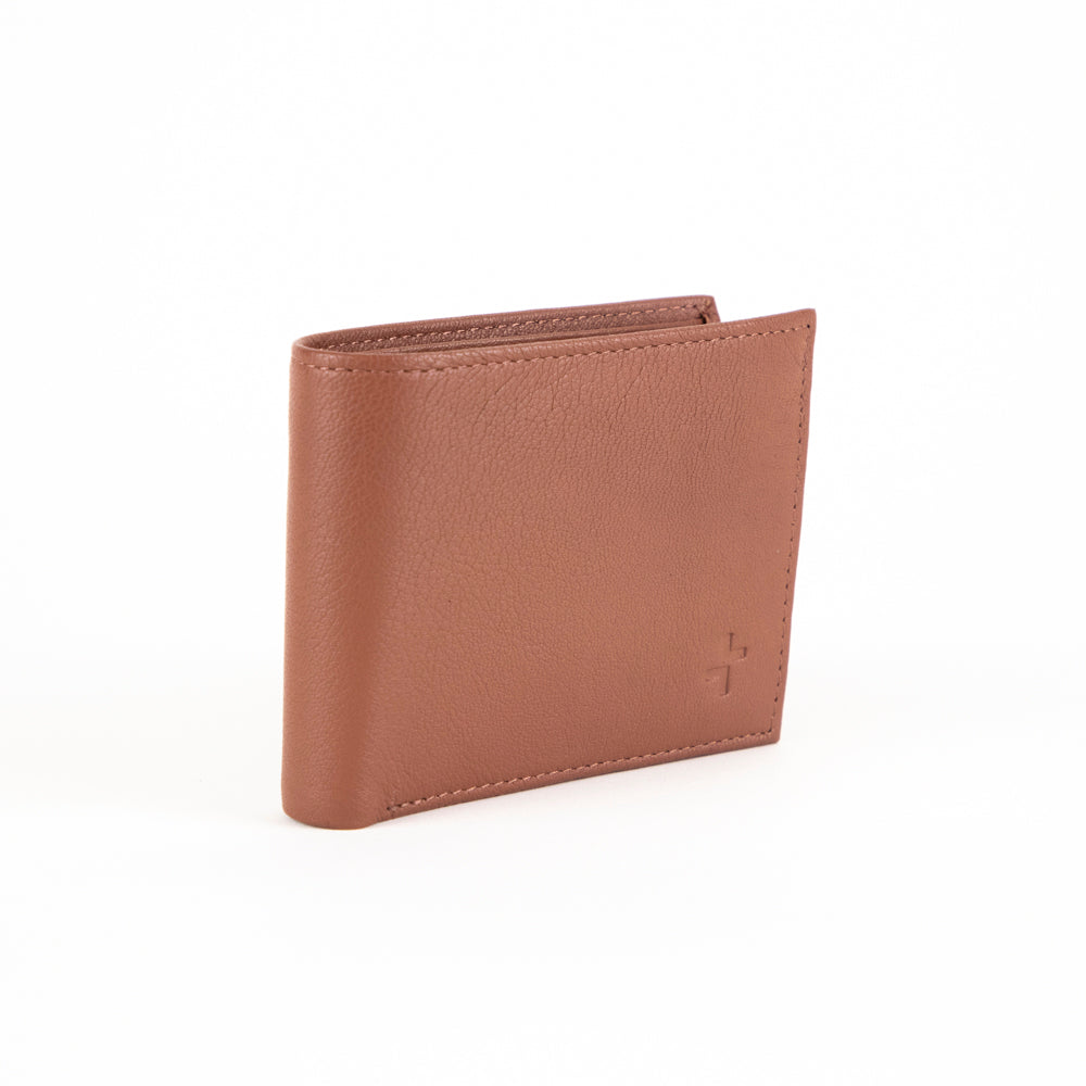 Tracker Core RFID Leather Double Center Wing Wallet - Slim RFID Blocking Bifold Wallet for Men - Perfect for Travel, Business & Everyday Use