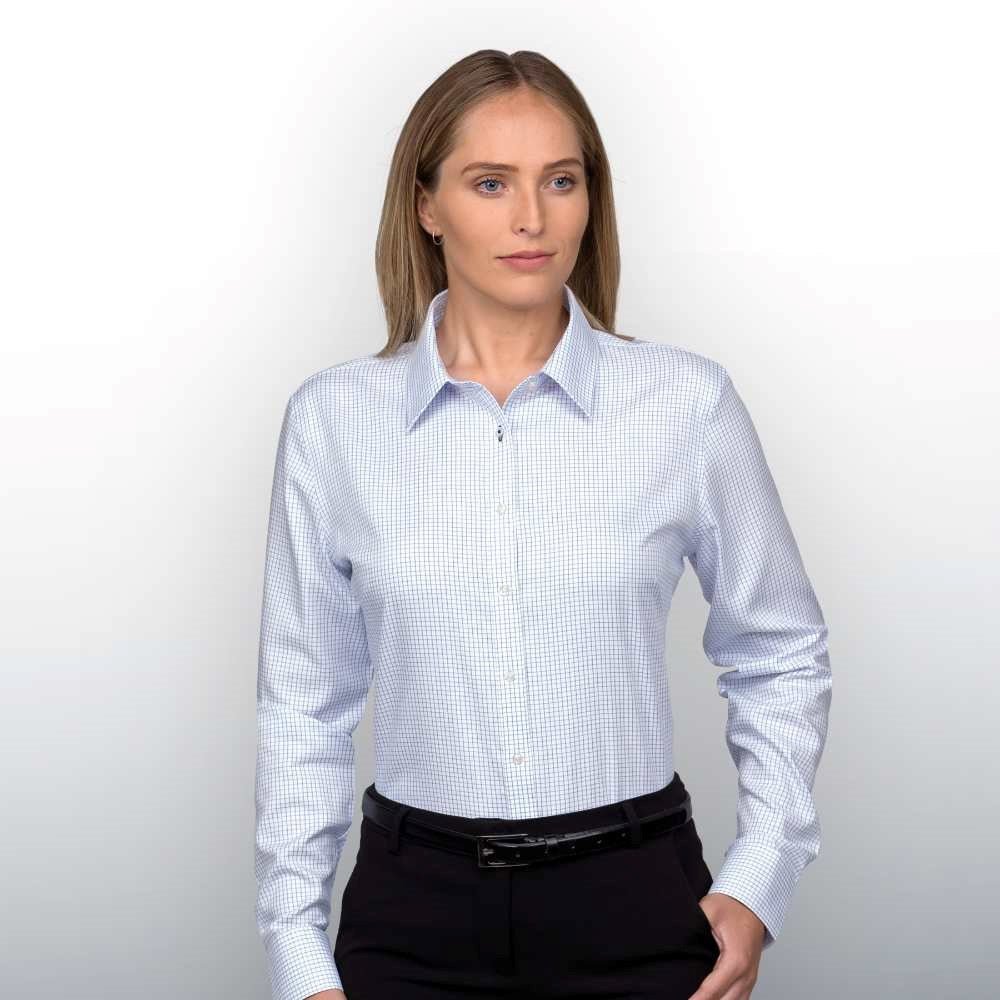 Barkers Lyndhurst Check Shirt for Women - Stylish Flannel Plaid Button-Up Shirt - Perfect for Casual Outfits, Office Wear & Fall Layering