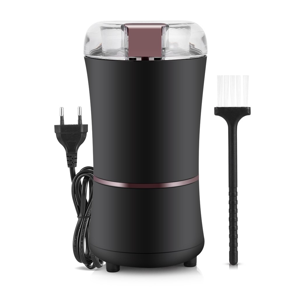 Premium Electric Coffee Grinder for Beans, Spices & Nuts - Stainless Steel Blade, 220V Home Coffee Mill - Perfect for Espresso, French Press & Cold Brew Preparation