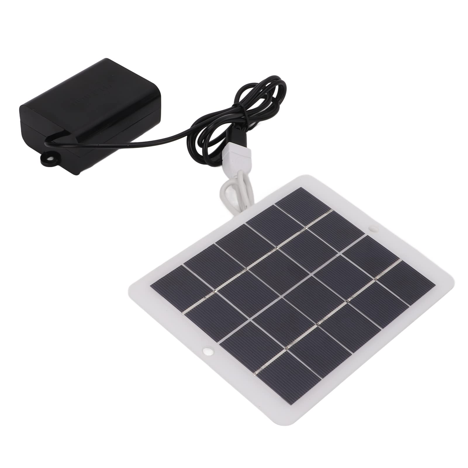 Solar Water Oxygen Pump for Fish Tank - High Efficiency Polysilicon Solar Panel with USB Output - Portable Aerator for Outdoor Travel, Camping & Cycling - Ideal for Ponds, Aquariums & Hydroponics