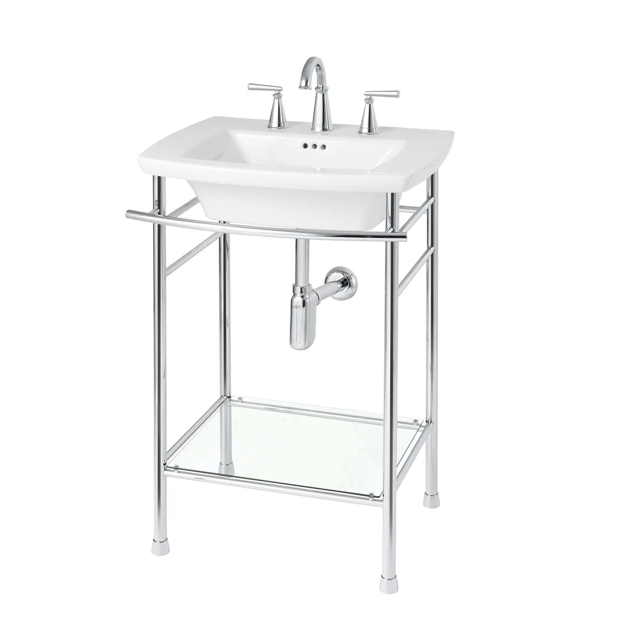Decorative P Trap - Chrome Plated Bathroom Sink Drain Pipe with Adjustable Length for Vanity, Kitchen & Laundry Room Sink Installation