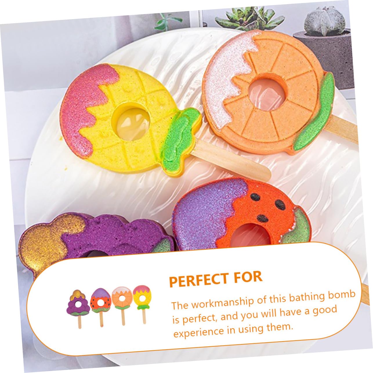 4pcs Strawberry Scented Bath Bombs for Kids - Fruit Bubble Bath Salt for Relaxation & Fun - Perfect for Birthday Gifts, Spa Day & Bathtime Play