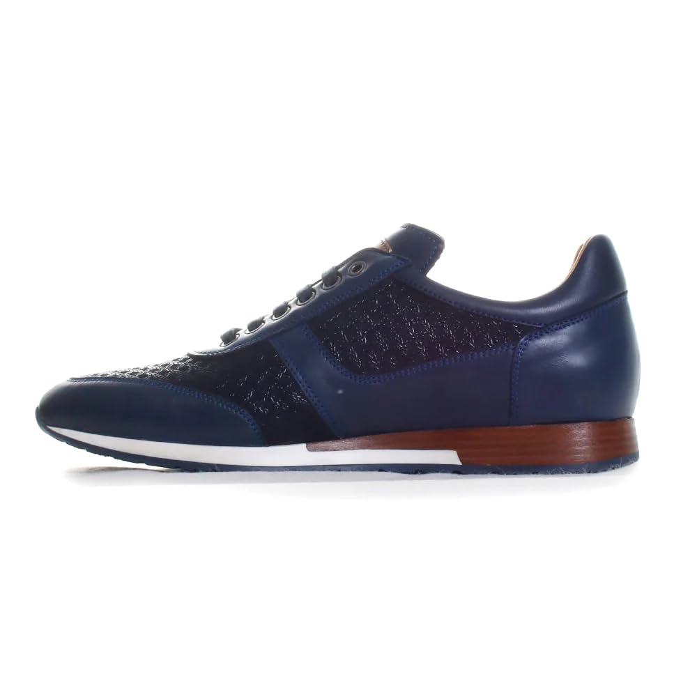 Mezlan Maxim Men's Luxury Sneakers - Handcrafted in Spain, Premium Leather Formal Sneakers for Business & Evening Events - Comfortable Medium Width Dress Shoes for Weddings, Parties & Office Wear