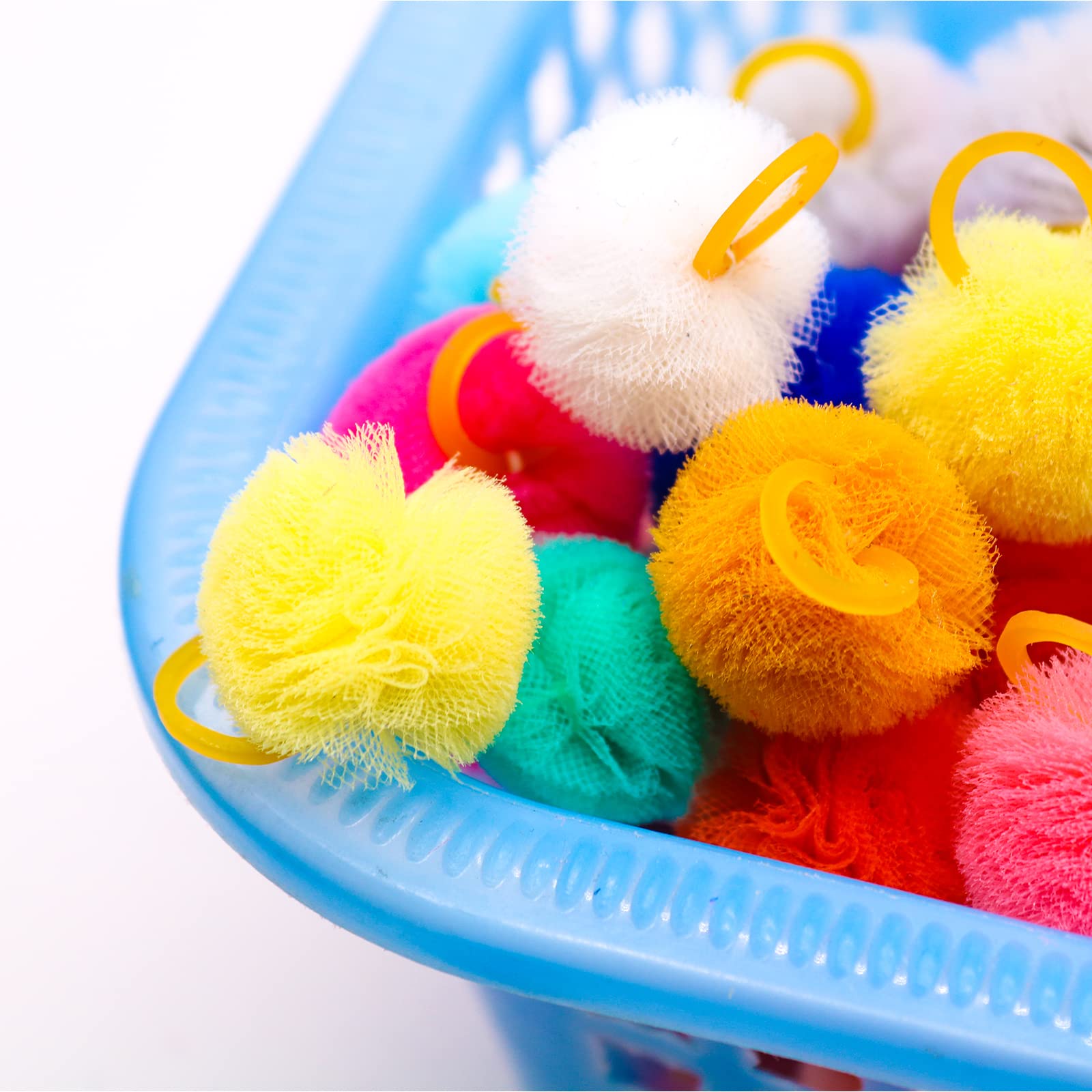 **Colorful Small Dog Bows with Ball Design - 24pcs Pet Grooming Hair Accessories for Puppies, 0.78