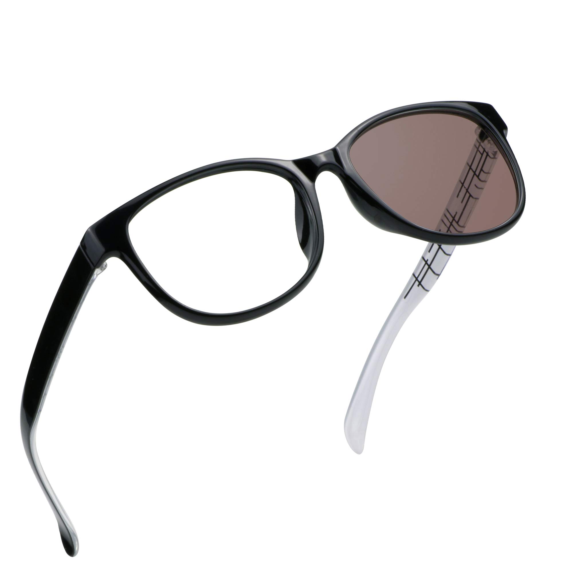 Bifocal Reading Glasses with Photochromic Lenses - Brown & Grey Transition Sunglasses for Women and Men | Perfect for Outdoor Reading, Driving, and Daily Use