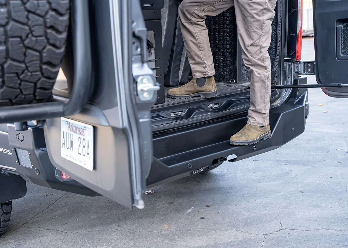 ROAMBUILT Heavy Duty Rear Bumper Replacement for 2019-2024 Mercedes Sprinter Van - Durable Steel Protection for Cargo Vans & Campers