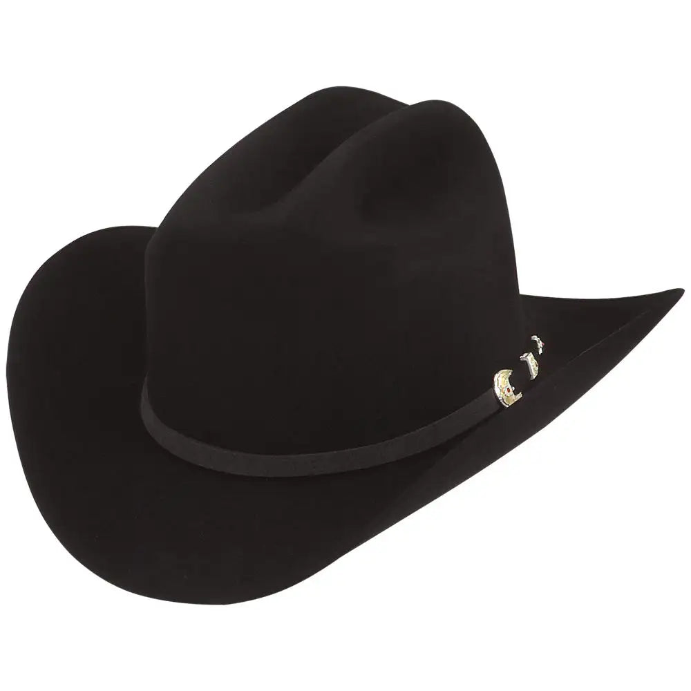 Larry Mahan's Genuine 6X Fur Felt Cowboy Hat for Men - Western Style Rancher Hat for Outdoor Rodeo, Horseback Riding & Country Fashion