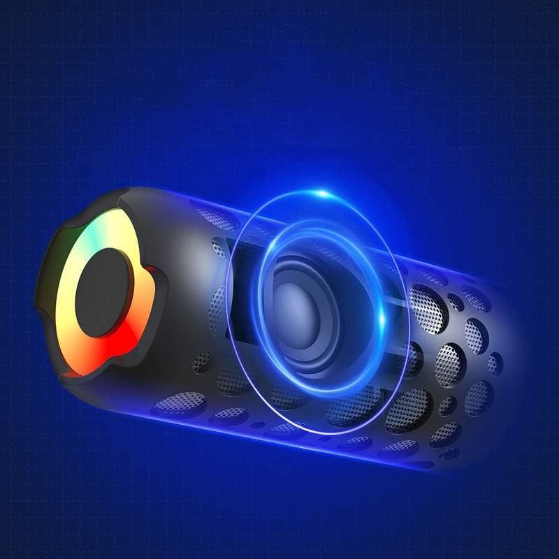 FIZZYBERRIES 2-in-1 Mini Bluetooth Speaker with Wireless Earbuds - Portable Outdoor Speaker with Deep Bass, Built-in Mic for Home, Party, Sports & Travel (Red) | Perfect for Gym, Beach, Hiking & Daily Commute