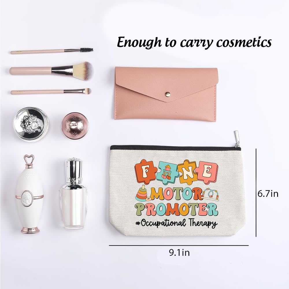 **Occupational Therapist Gifts - OT Cosmetic Makeup Bag for Women, Perfect Birthday Christmas Thanksgiving Present - Ideal for Work, Travel & Daily Use (Design 1)**