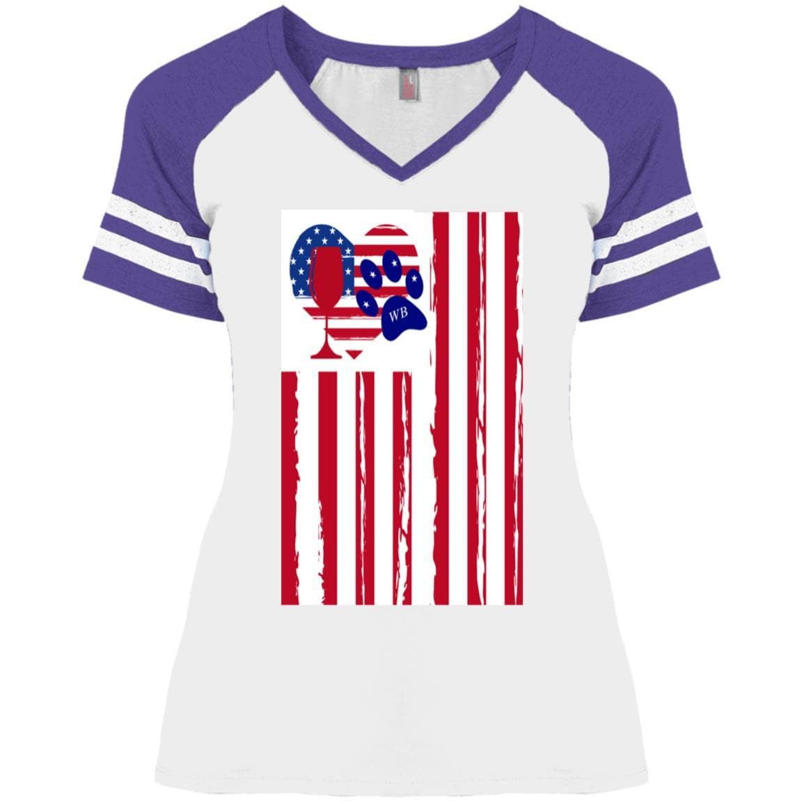 White/Heather Purple