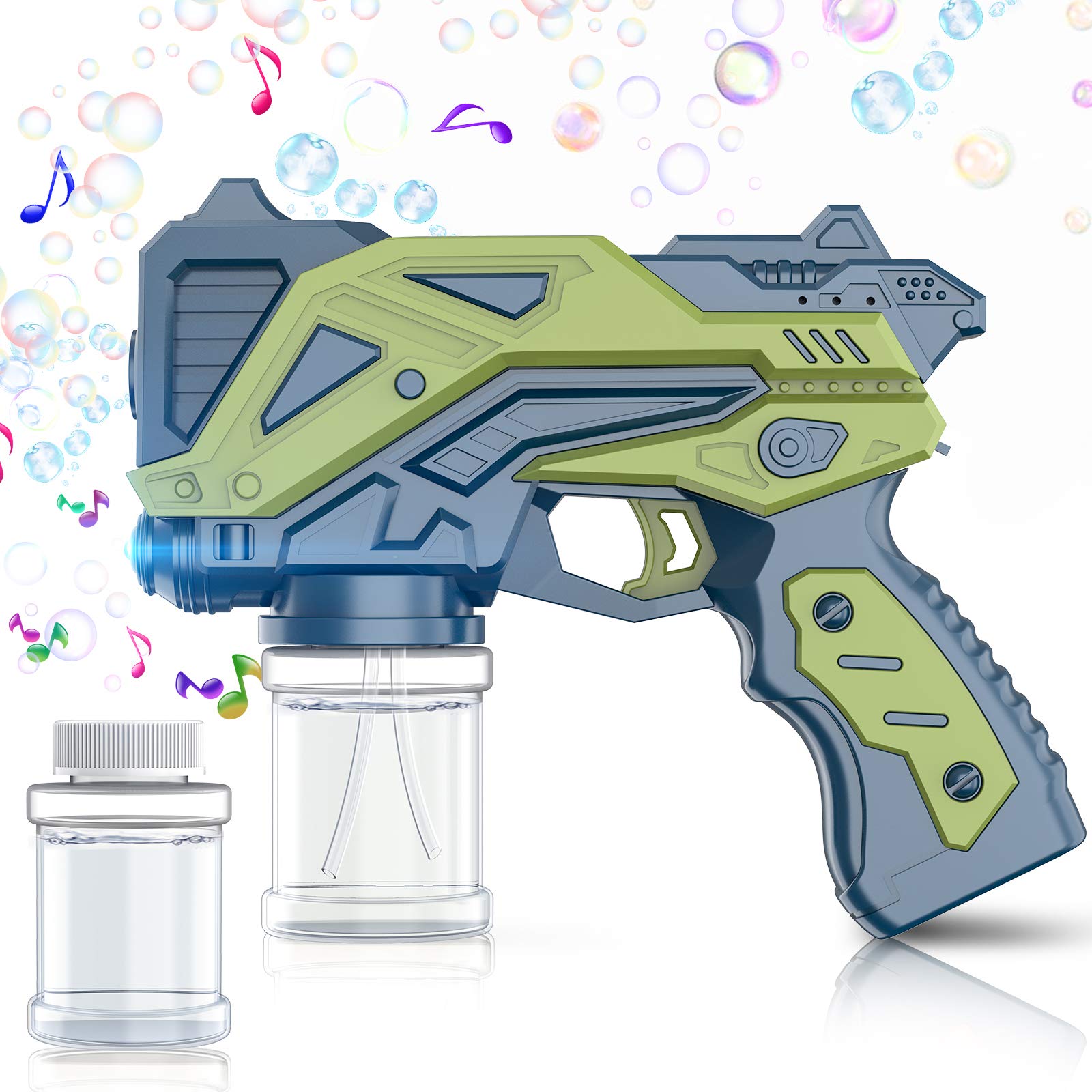 Bubble Machine for Kids - 1000+ Bubbles Per Minute, Leak-Proof Bubble Blower Maker Toy for Toddlers Boys & Girls | Indoor & Outdoor Summer Fun | Perfect for Birthday Parties, Backyard Play & Park Activities (Green, 1 Pack)