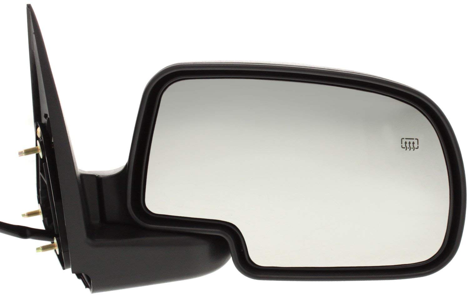 Kool Vue Power Heated Mirrors for Chevrolet Silverado 1500/2500 & GMC Sierra 1500/2500 (1999-2002) - Driver & Passenger Side with Puddle Lamp, Textured Finish - Perfect for Extended Cab & Standard Cab Models - Enhance Visibility in Rain, Snow & Night Driving