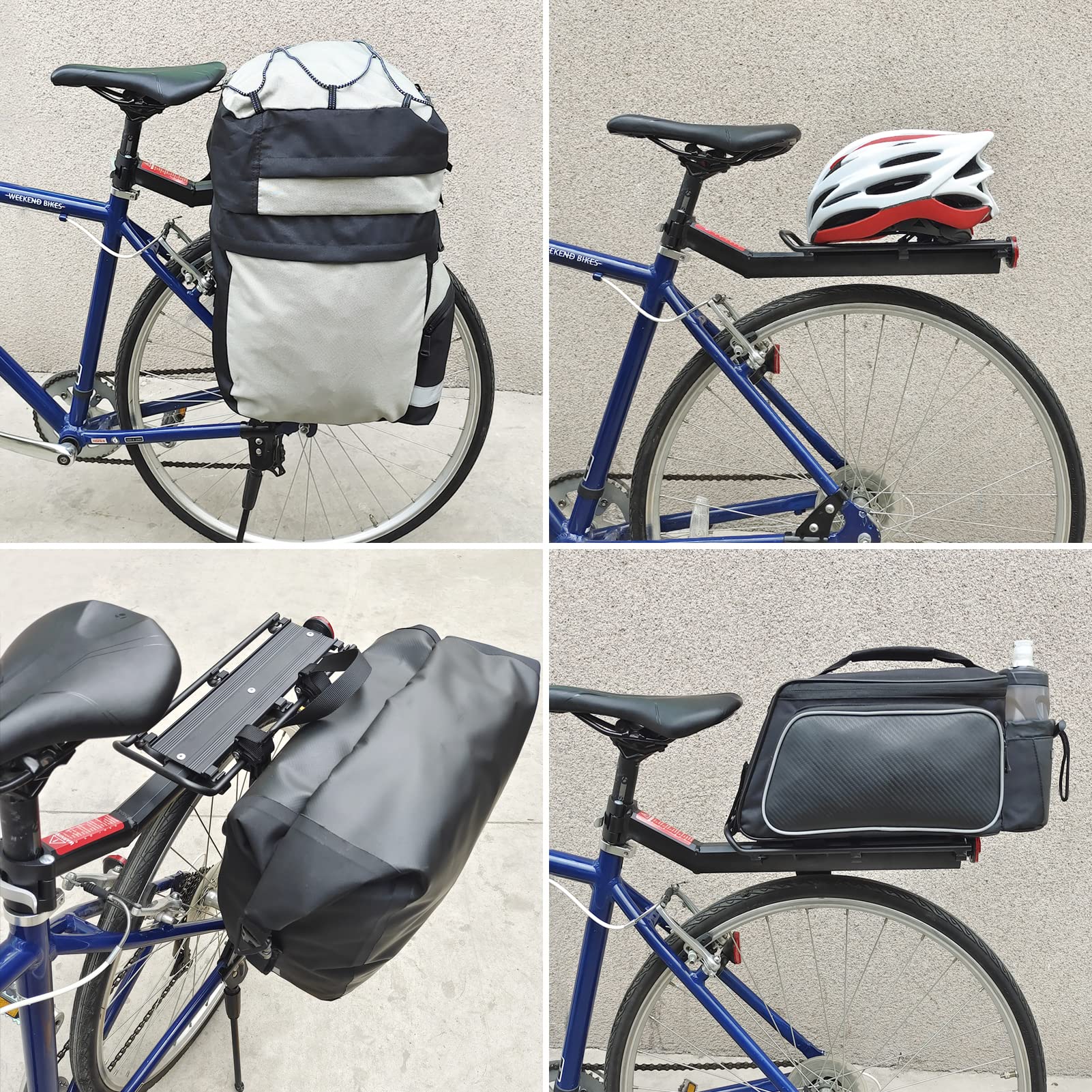 Best Aluminum Alloy Quick Release Rear Bike Cargo Rack with Reflector - Durable Cycling Luggage Carrier for Commuting, Touring & Shopping