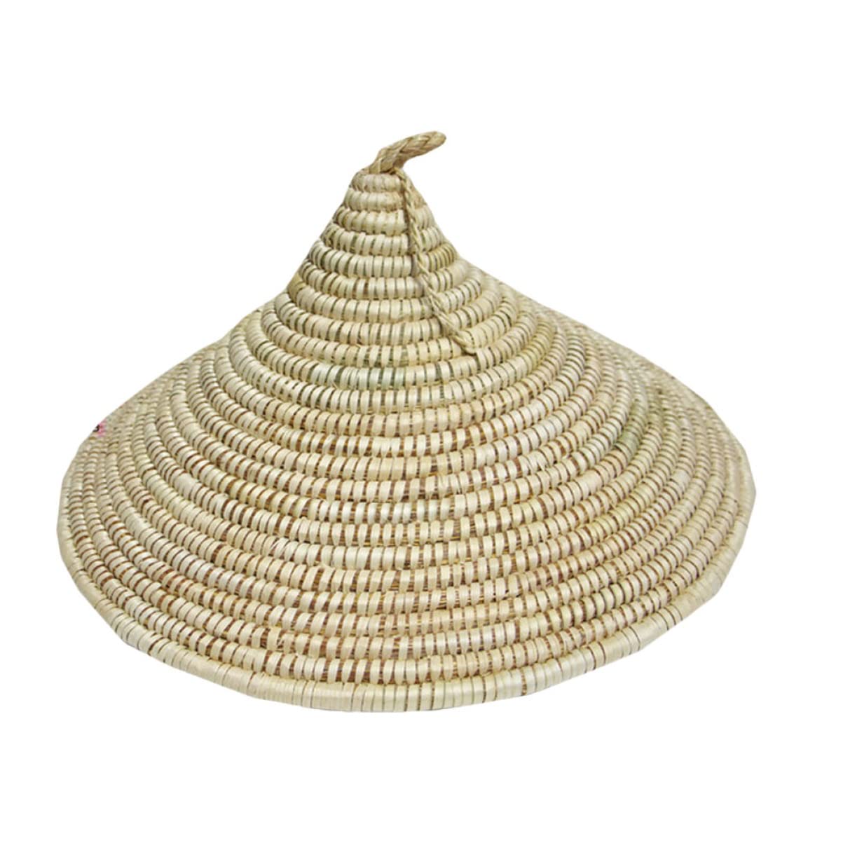 Veemoon Handmade Straw Hat Pendant Lamp Shade - Rustic Samurai Hat Design for Boho Home Decor | Perfect for Living Room, Bedroom & Patio Lighting