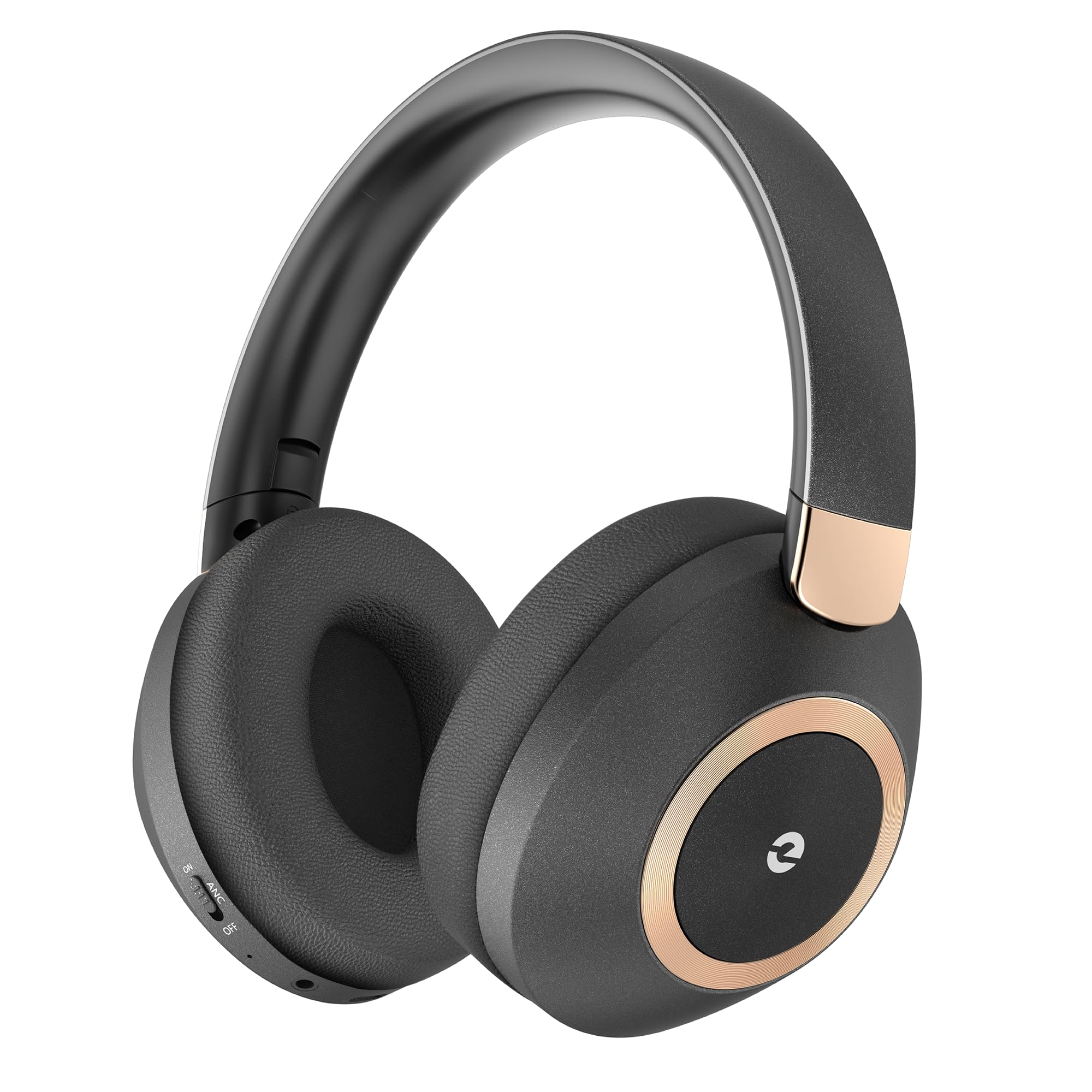 Active Noise Cancelling Wireless Headphones - 100H Playtime with Built-in Mic, Over-Ear Bluetooth Headphones with Deep Bass & Fast Charging | Perfect for Travel, Office, Home, Commuting & Gaming
