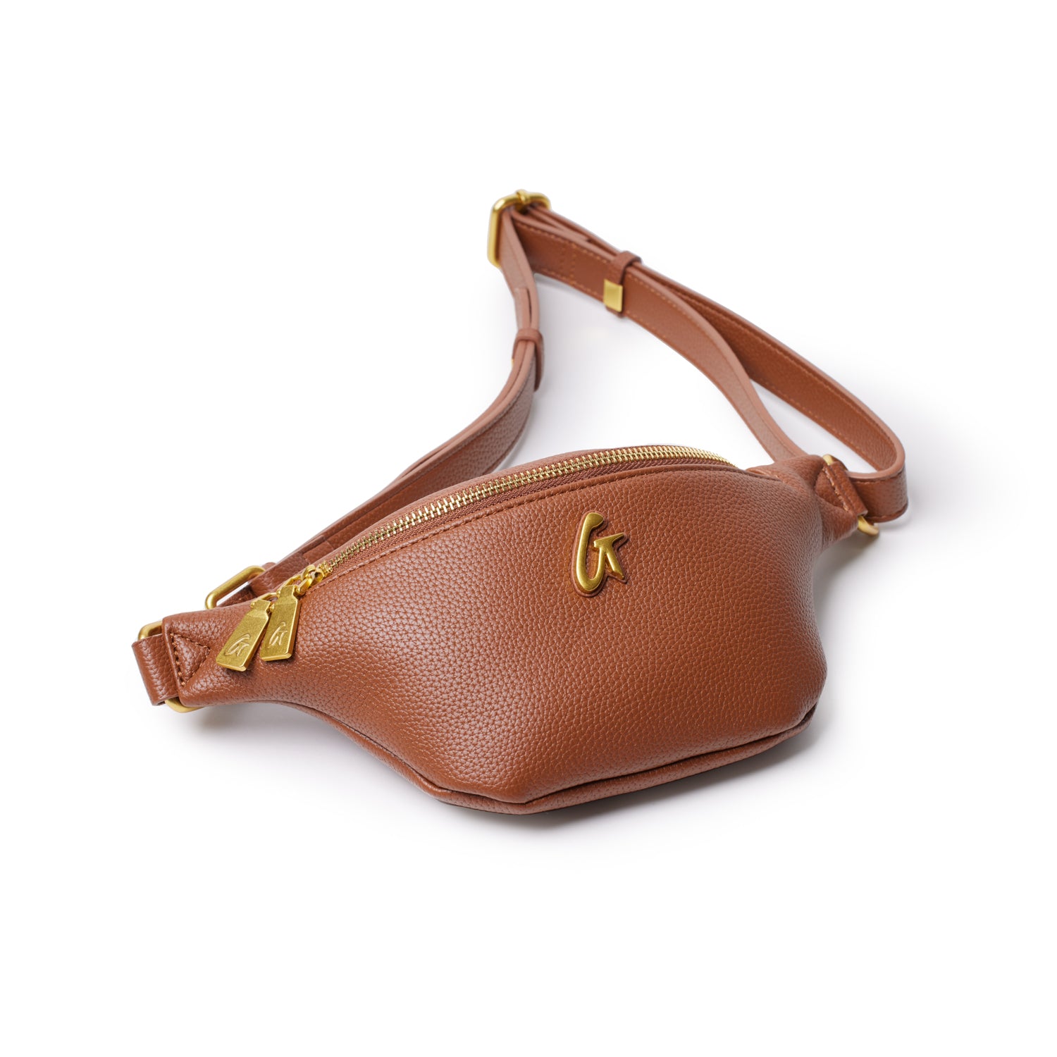 Mini Pebble Fanny Pack Brown - Stylish Waist Bag for Outdoor Activities, Travel & Daily Use