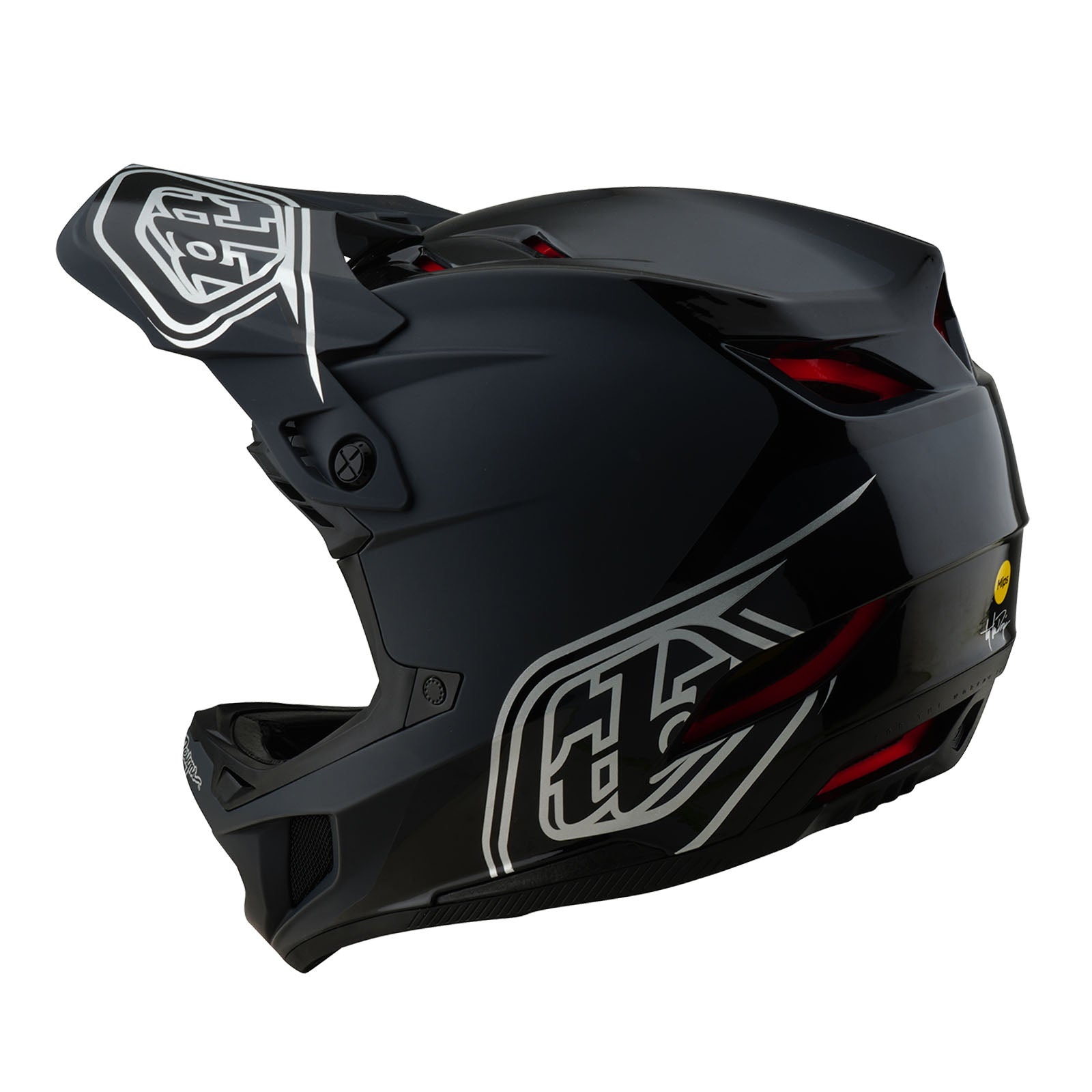 D4 Polycarbonate Helmet Shadow Black - Lightweight & Durable Motorcycle Helmet for Racing & Street Riding - Perfect for Safety & Comfort on the Road