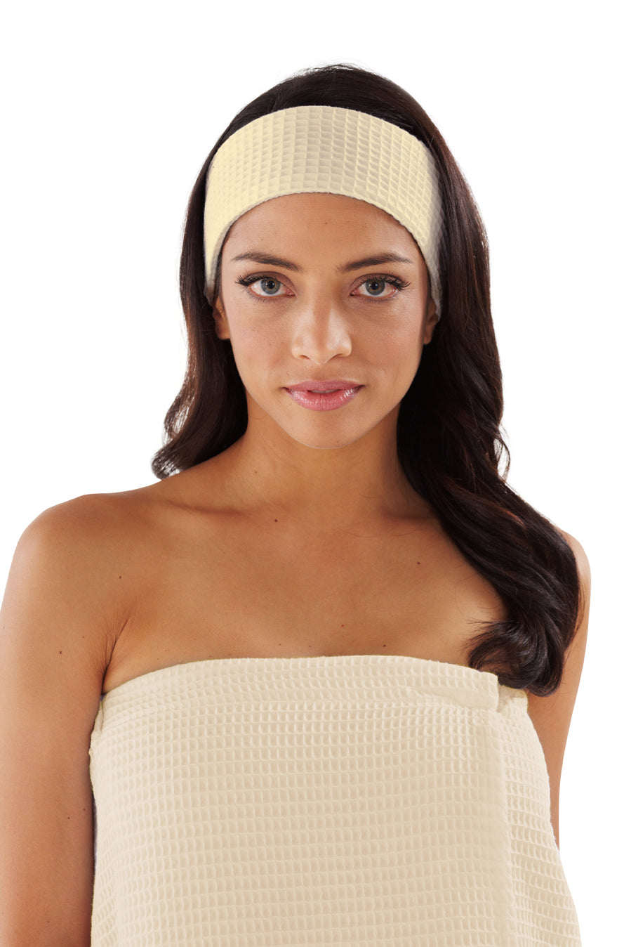 Boca Terry Waffle Headbands 3 Pack - Soft Stretch Hair Bands for Women & Girls - Perfect for Yoga, Workouts, and Everyday Use