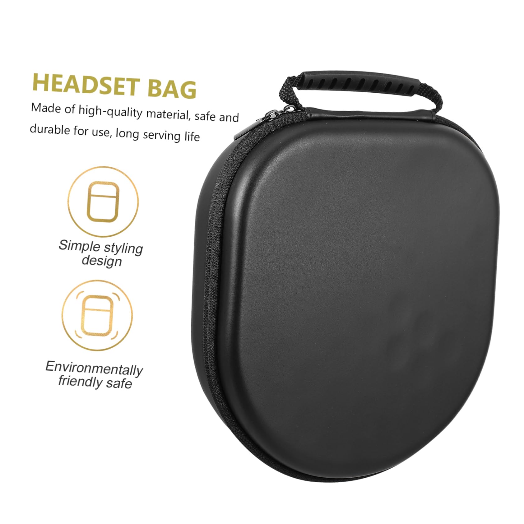 Jojofuny 4-Pack Headphone Case Travel Organizer - Durable Tarpaulin Carrying Bag for Earphones & Headsets - Perfect for Travel, Commuting, and Daily Storage