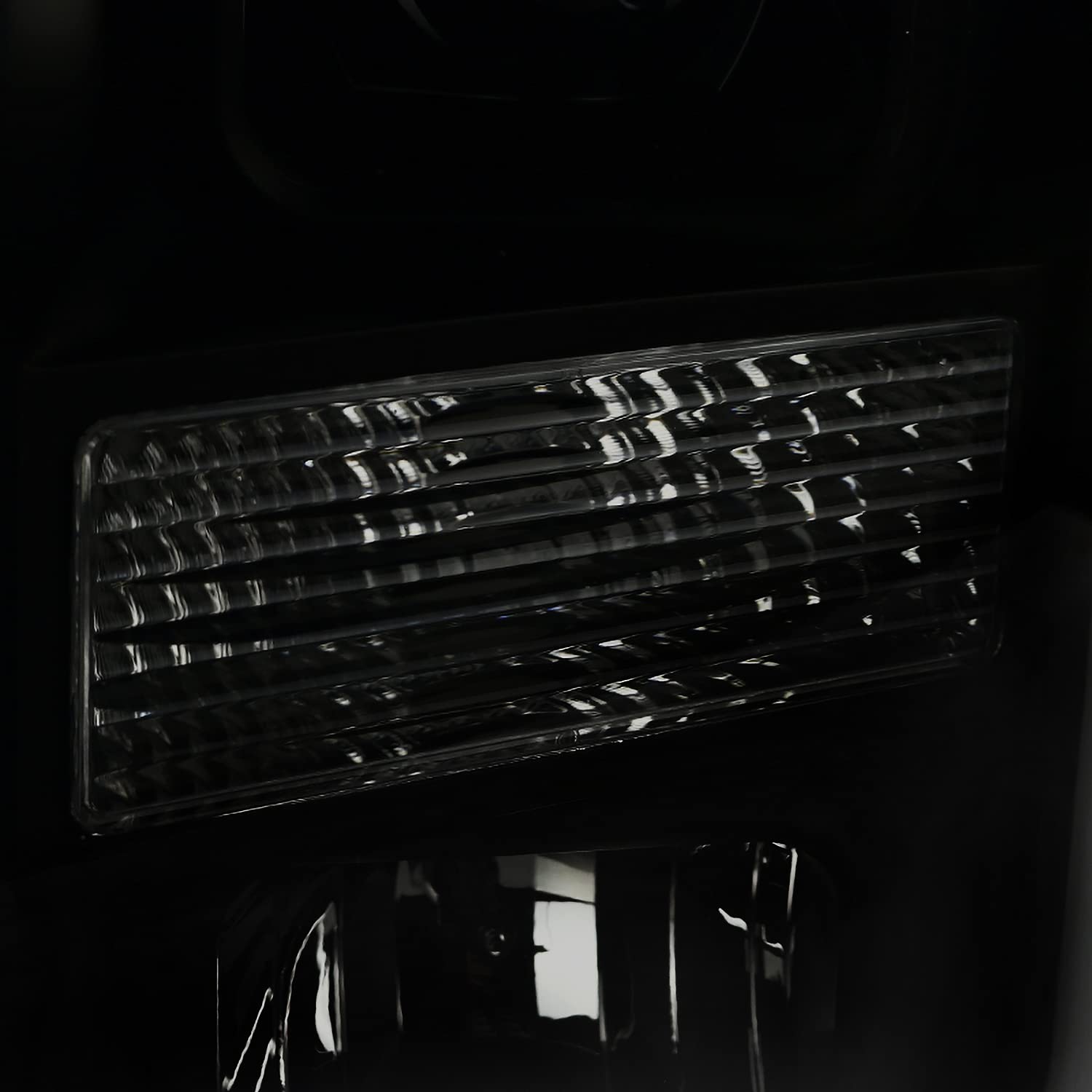 Spec-D Black Smoke LED Projector Headlights for 2008-2010 Ford F-Series Super Duty - Off-Road & Night Driving