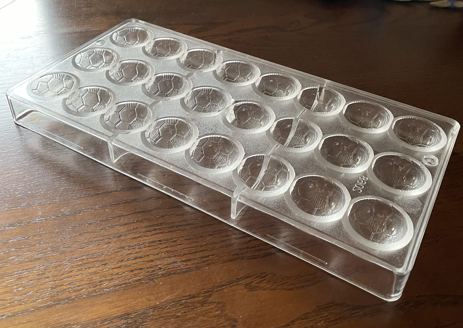 Premium Polycarbonate Football Chocolate Mold - DIY Soccer Candy Making Tray for Birthday Parties, Baby Showers & Holiday Gifts