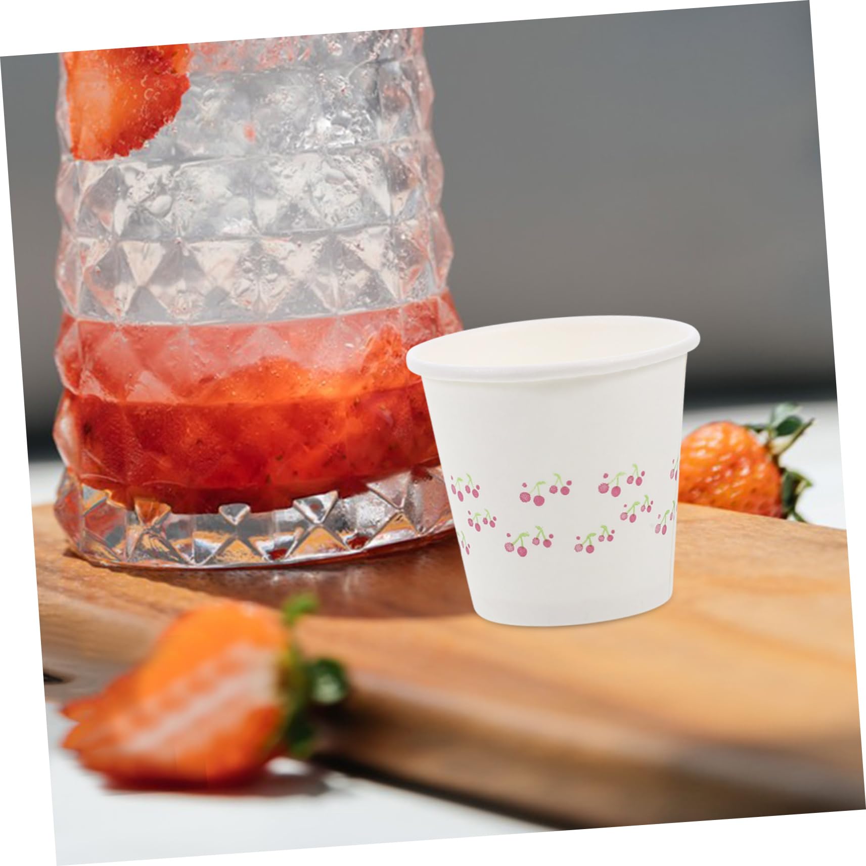 PartyKindom 3 Sets Disposable Mini Paper Cups - 50ml Small Drinking Cups for Coffee, Juice, Water | Bulk Party Supplies (100pcs x 3) | Perfect for Office Break Room, Picnics, BBQs, and Birthday Parties