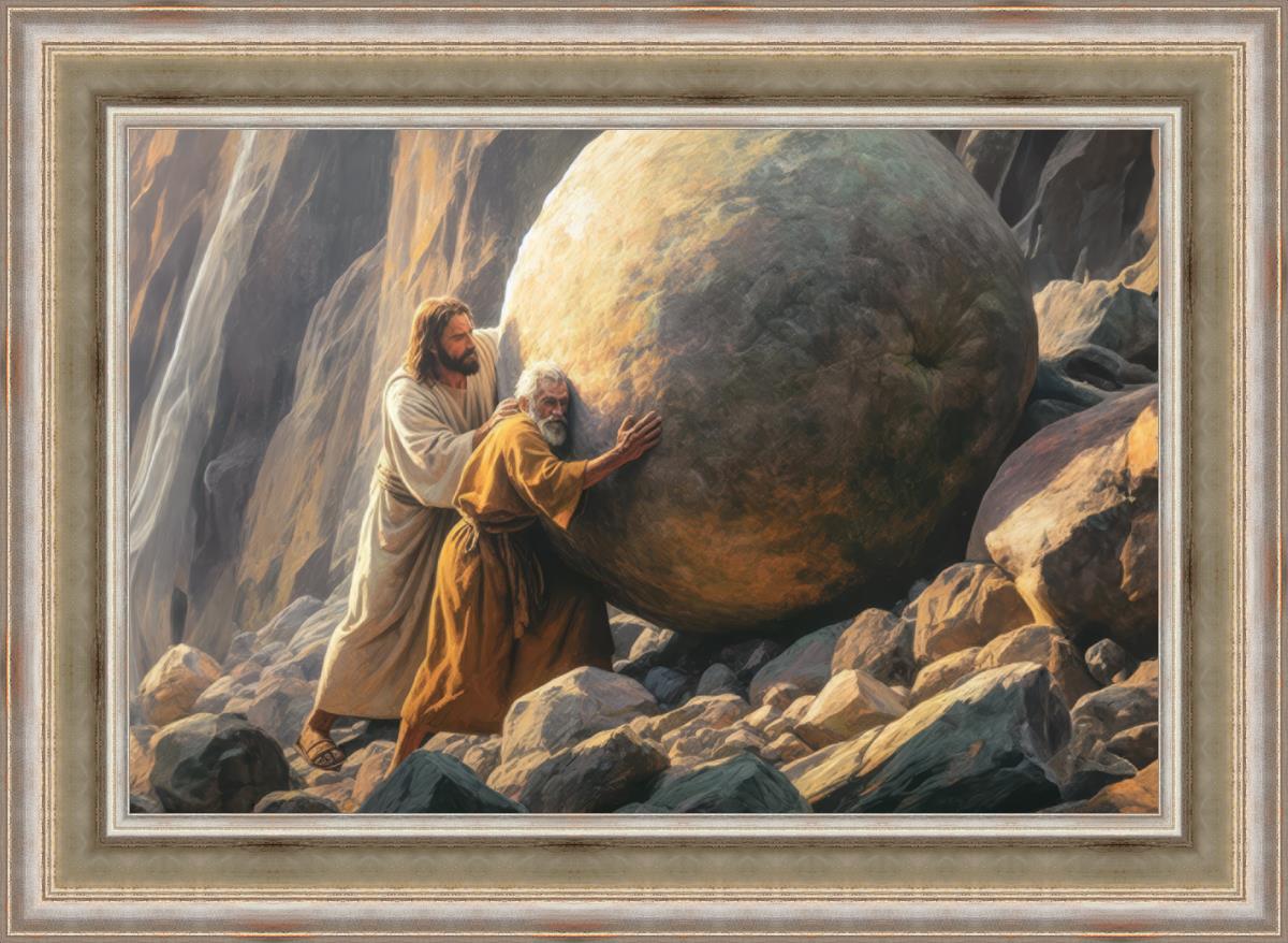 Redemption's Ascent - Christian Inspirational Wall Art Decor for Home, Office & Church | Motivational Scripture Quote Canvas Print for Living Room, Bedroom & Prayer Space