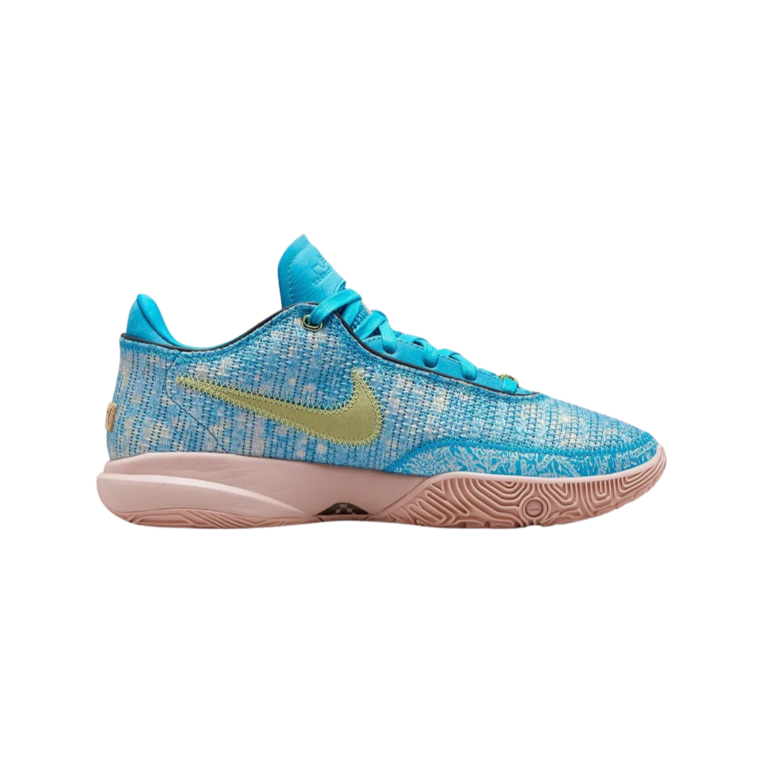 Nike LeBron XX All Star Edition Basketball Shoes - Blue Lightning & Coconut Milk Colorway | High-Performance Hoops for Men, Perfect for NBA Games & Streetwear Fashion
