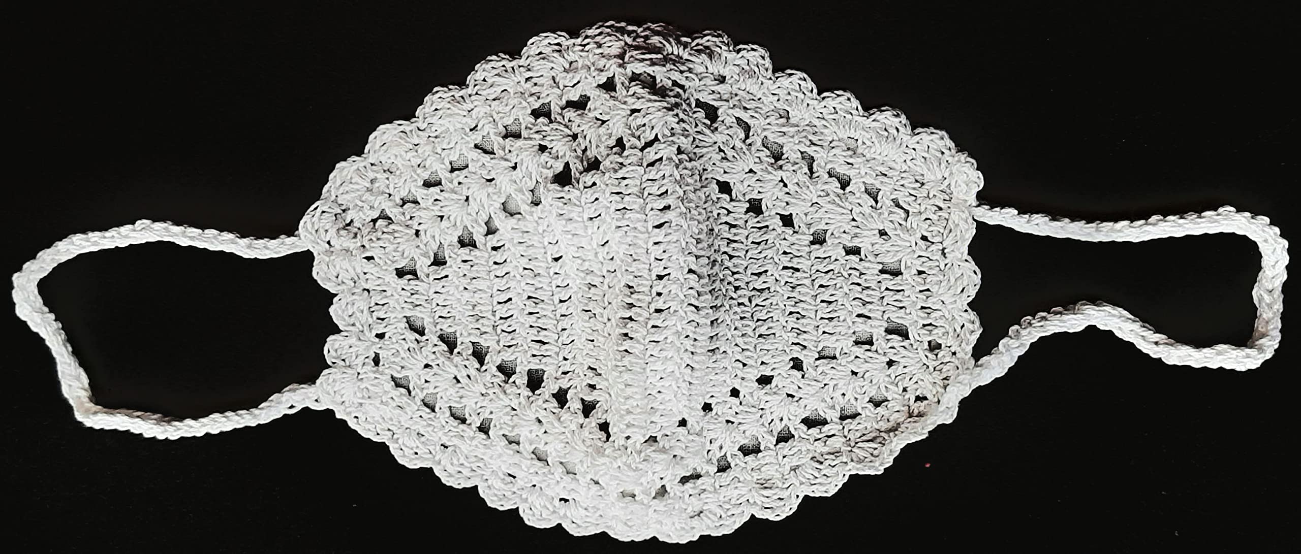 My Little Princess Handmade Crochet Face Mask - Breathable & Adjustable for Kids - Perfect for School, Parties & Outdoor Activities