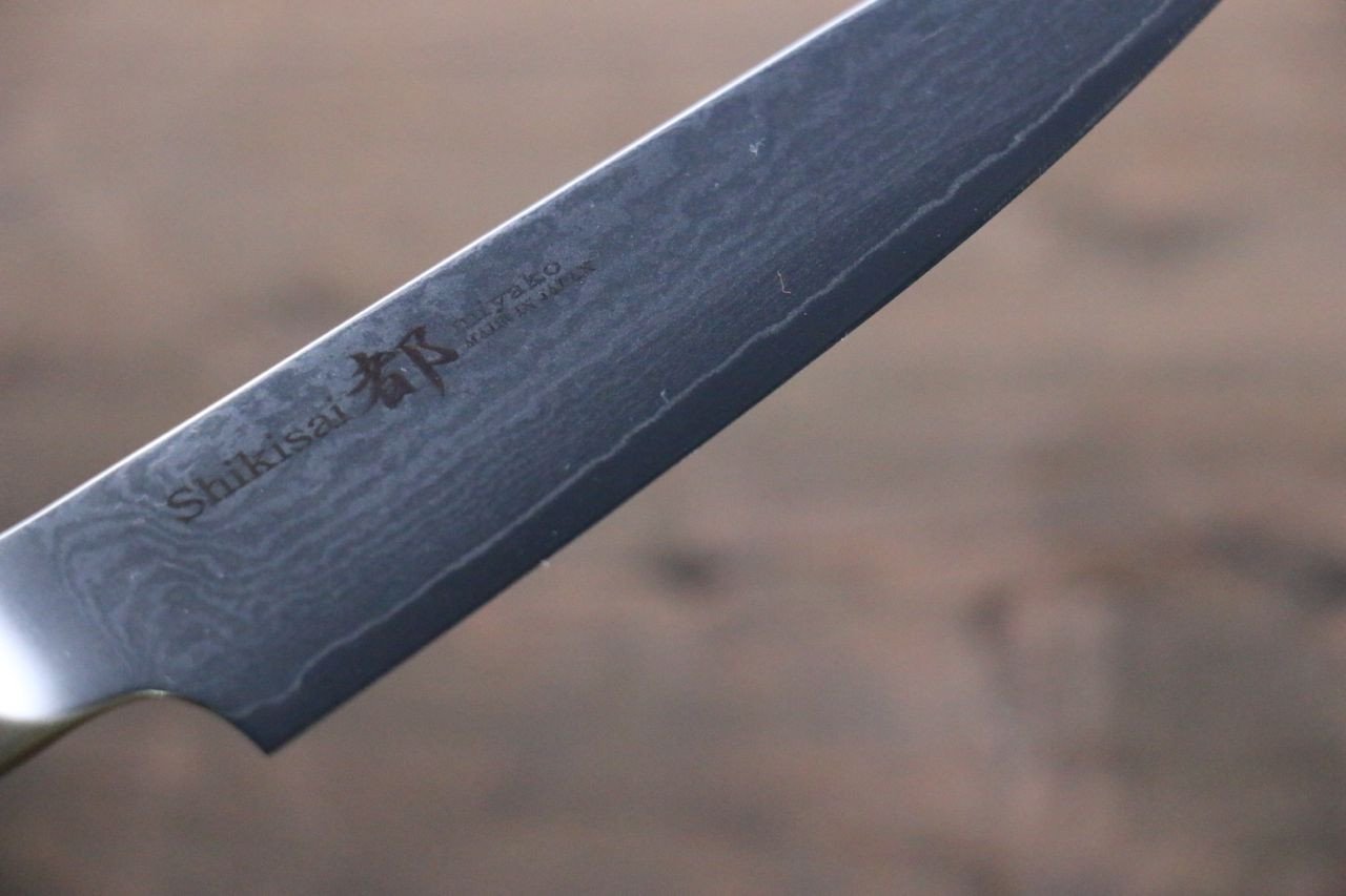 Premium Miyako AUS8 33-Layer Damascus Petty Utility Knife 110mm - Perfect for Slicing, Peeling & Precision Kitchen Tasks