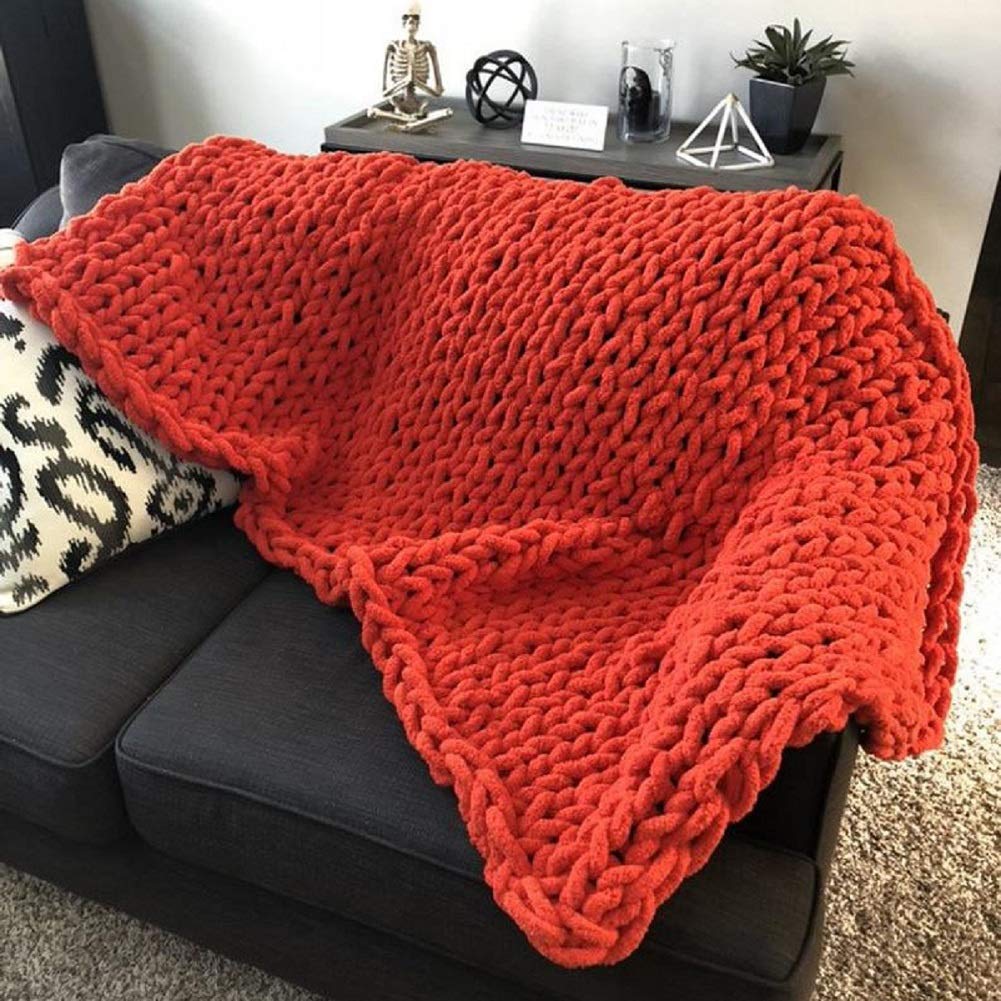 VIYEAR Super Soft Jumbo Chenille Knit Throw Blanket - 40