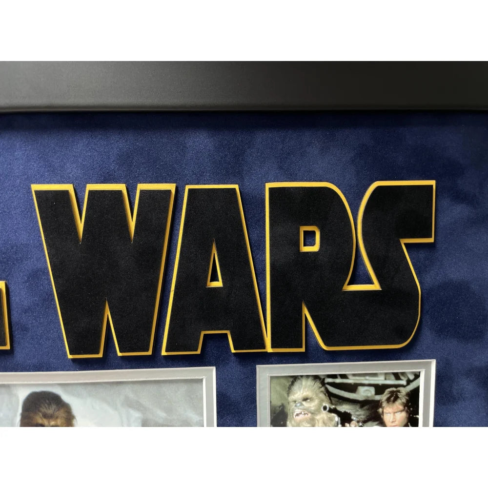 Harrison Ford Autographed Han Solo Star Wars 8x10 Photo Framed with Topps COA - Perfect for Collectors, Fans & Home Theater Decor