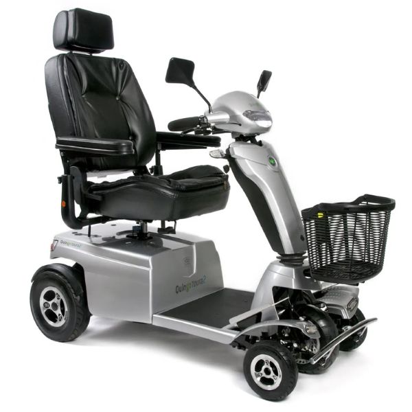 Quingo Toura 2 Heavy Duty Mobility Scooter for Adults - 350 lbs Weight Capacity, Long Range Electric Scooter for Seniors & Disabled - Perfect for Outdoor Travel, Shopping & Daily Commuting