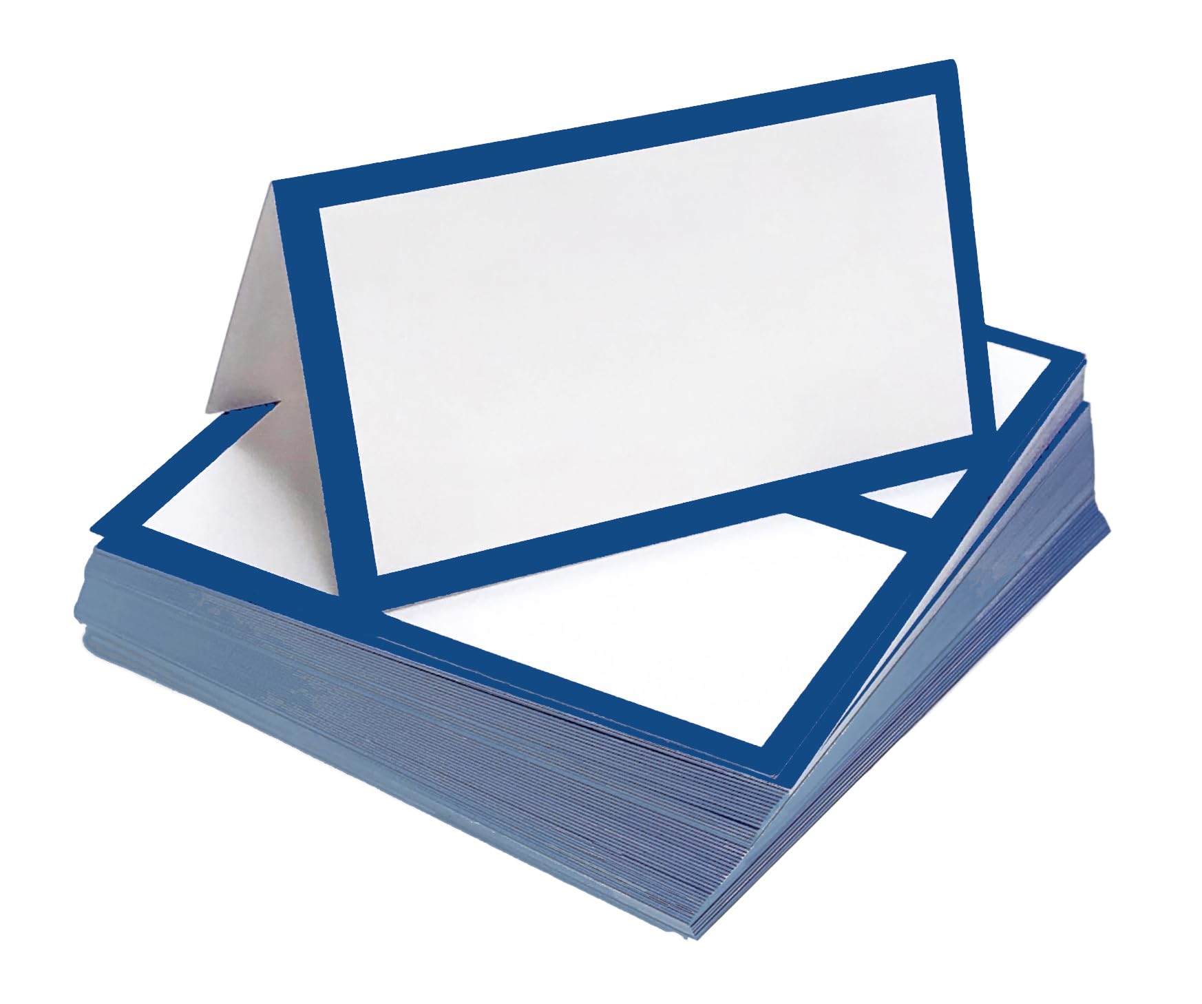 50-Pack Tented Place Cards for Weddings, Buffets & Banquets - 14pt Matte Cardstock Name Cards - Perfect for Cocktail Parties, Table Settings & Food Labels