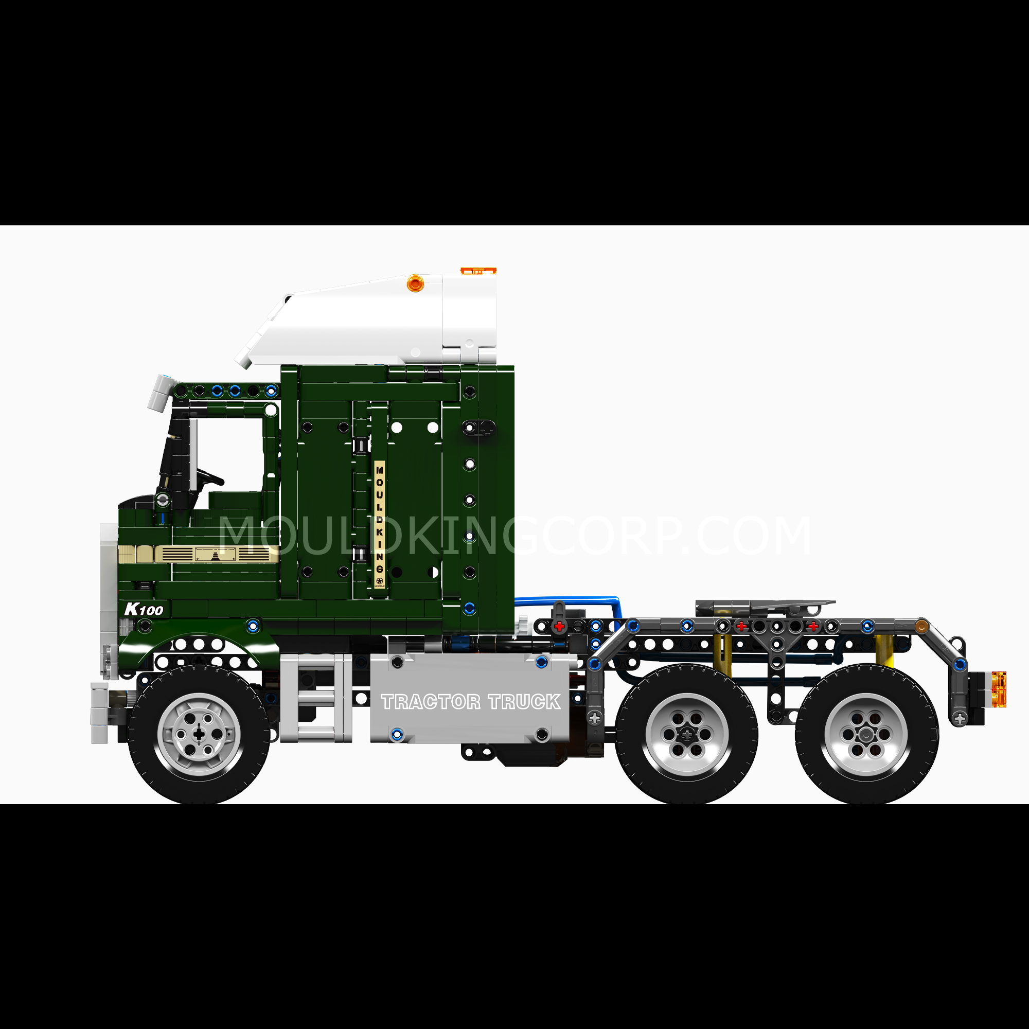 Mould King 13202 1970s American Cabover Truck Building Set - 2,181 Piece Model Kit for Adults & Teens | DIY Construction Toy for Collectors & Truck Enthusiasts | Perfect for Home Display & Gift Giving