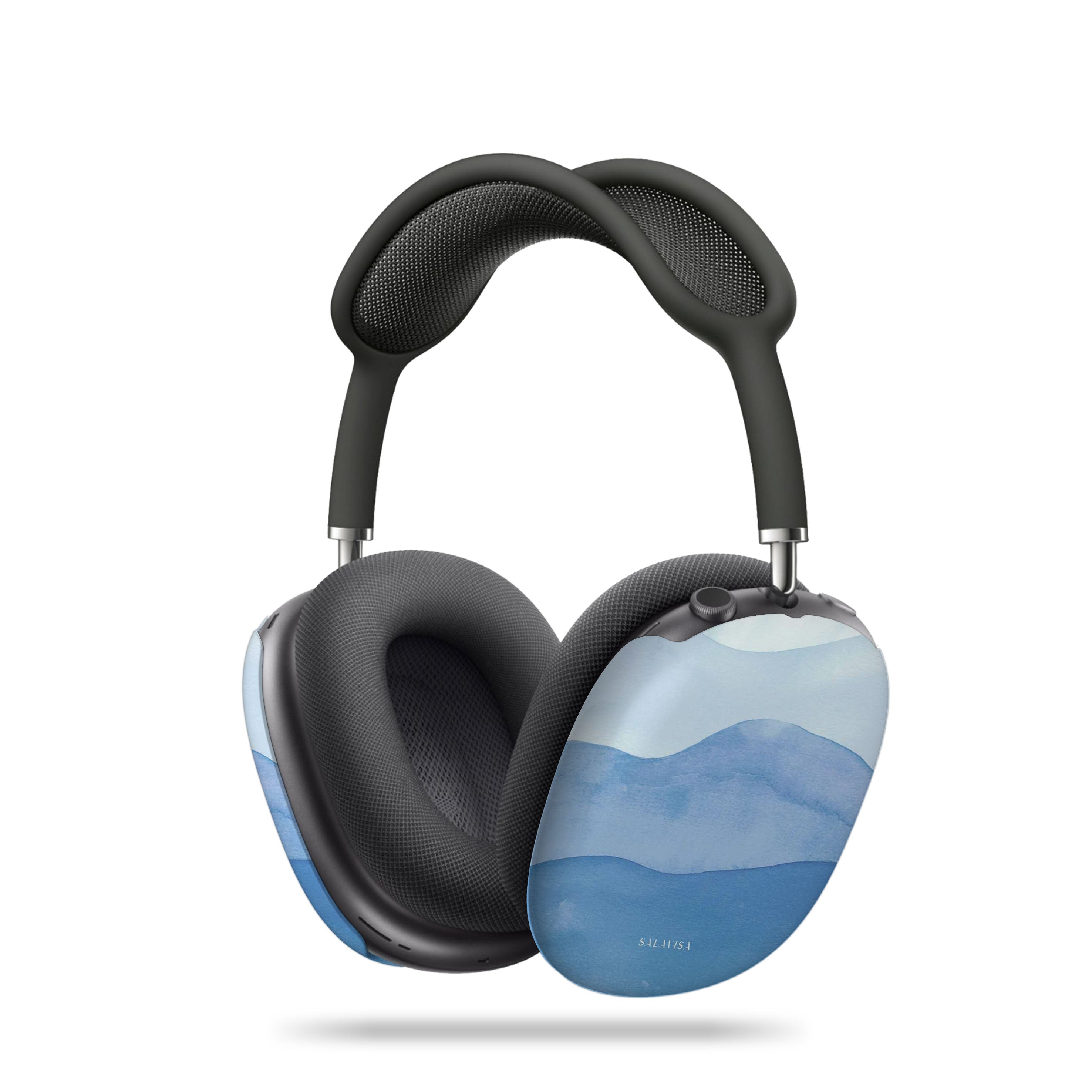 Premium Ocean Blue Watercolor AirPods Max Case - Durable Protective Cover for Apple AirPods Max Headphones - Perfect for Travel, Workouts & Daily Commute
