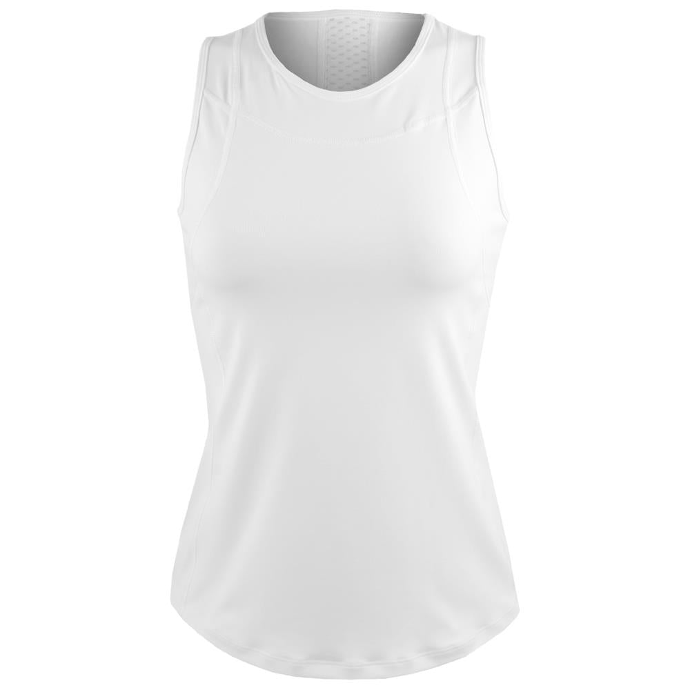 Lija Women's Bondi Tank Top - Soft White Cotton Casual Shirt for Summer, Beach, Yoga & Everyday Wear