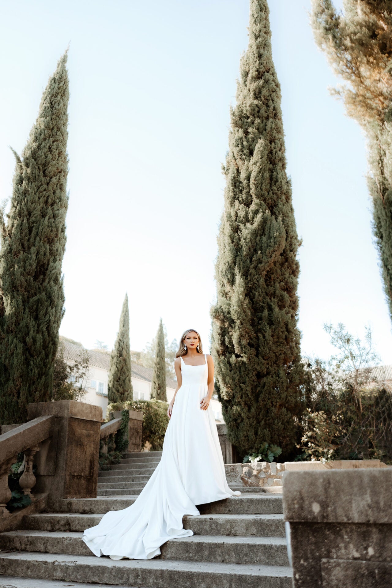 Bria Stella York Wedding Dress | Elegant Lace Bridal Gown for Bride | Perfect for Church Ceremony & Beach Weddings