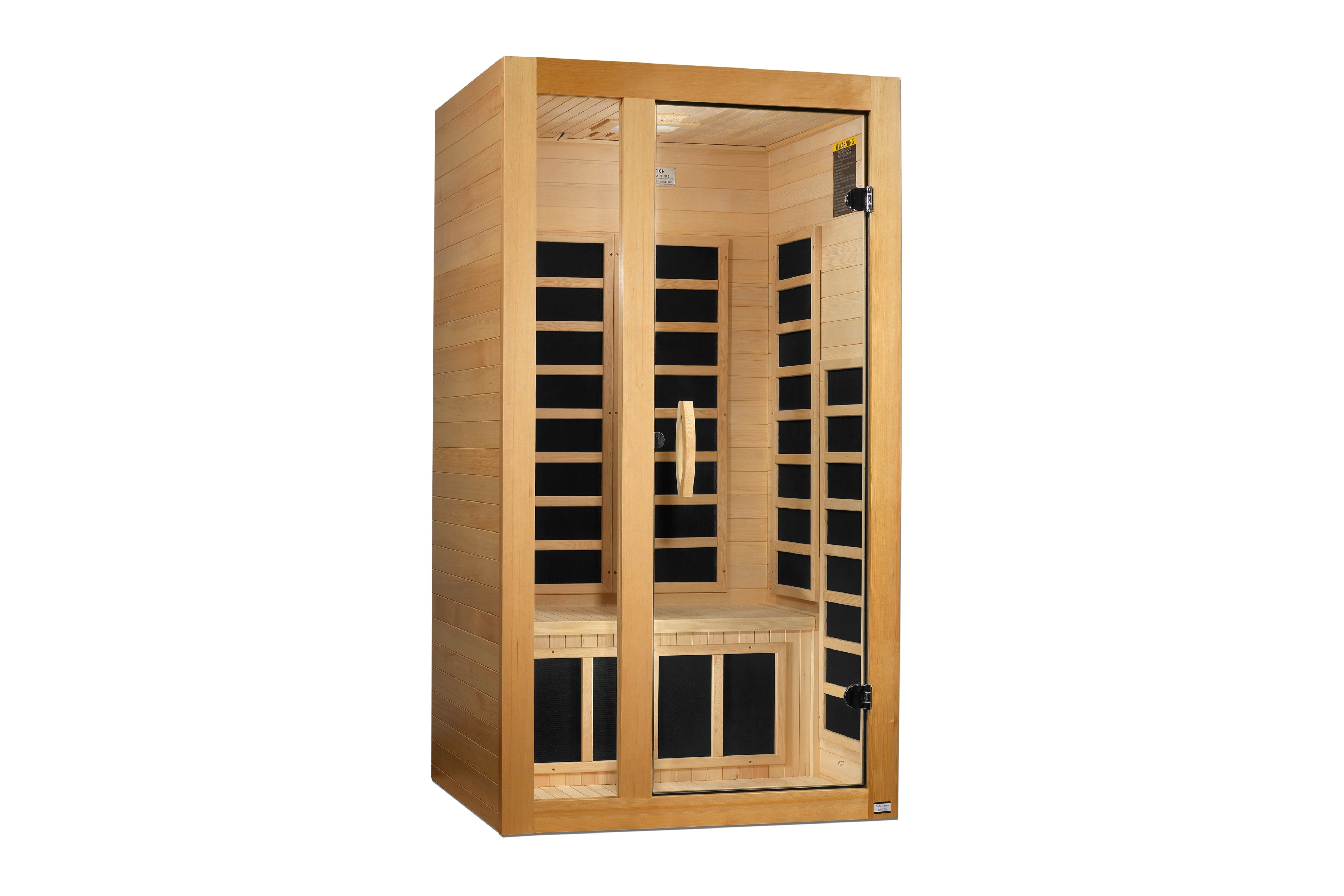 Golden Designs Gracia 1-2 Person Low EMF FAR Infrared Sauna for Home Spa Relaxation & Detox - Perfect for Small Spaces & Wellness Therapy
