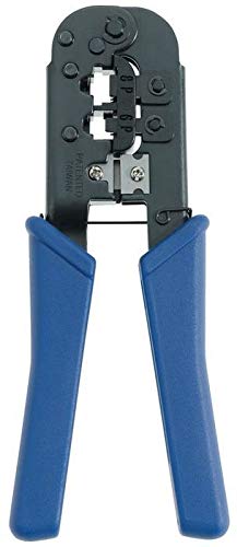 DataShark PA70016 Professional Network Tool Kit - Cable Stripper, RJ45 Crimper, 110 Punch Down Tool & RJ11/RJ45 Connectors | Complete Ethernet Installation Set for IT Technicians & Home Networking